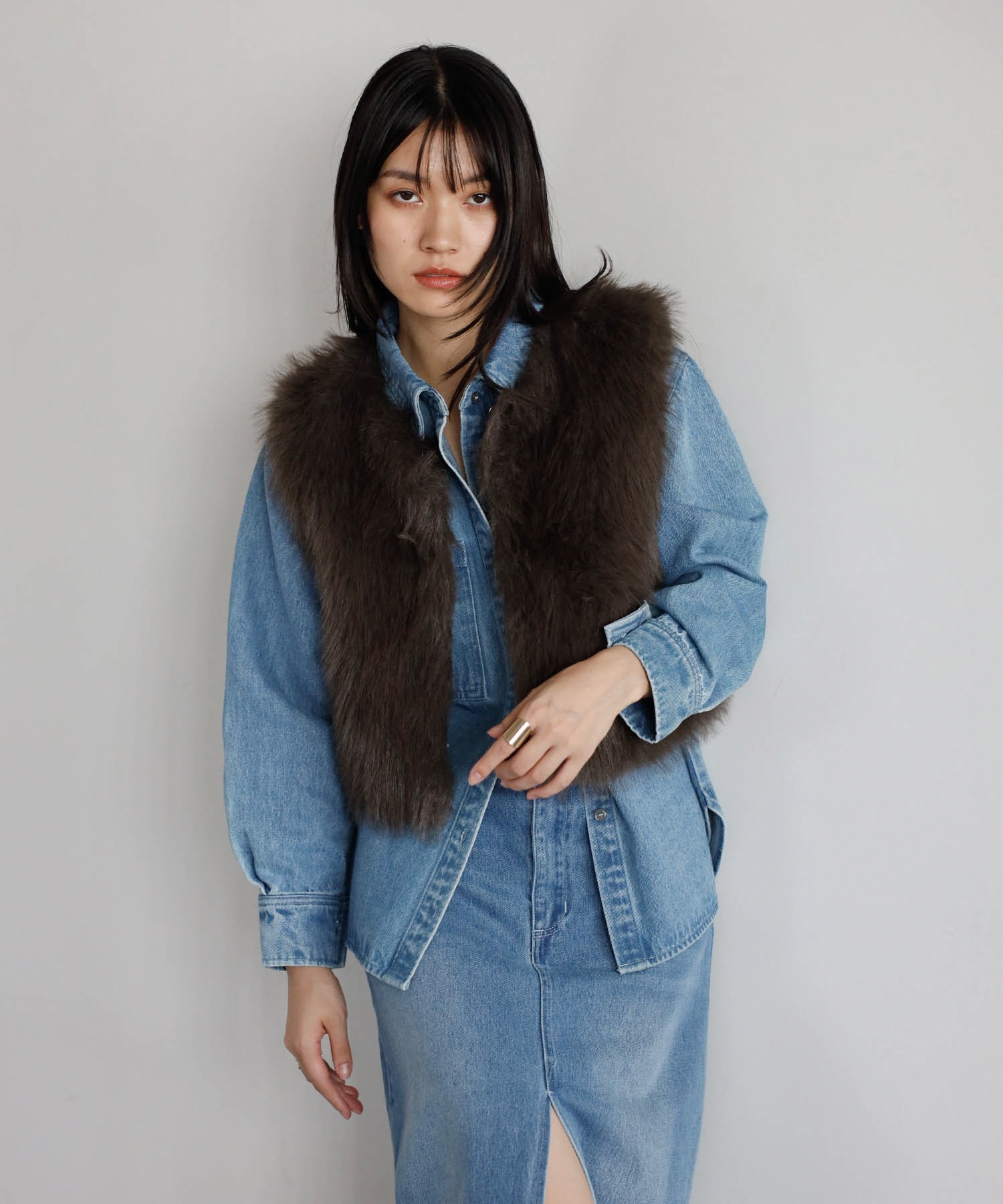 model：H167 着用サイズ：FREE