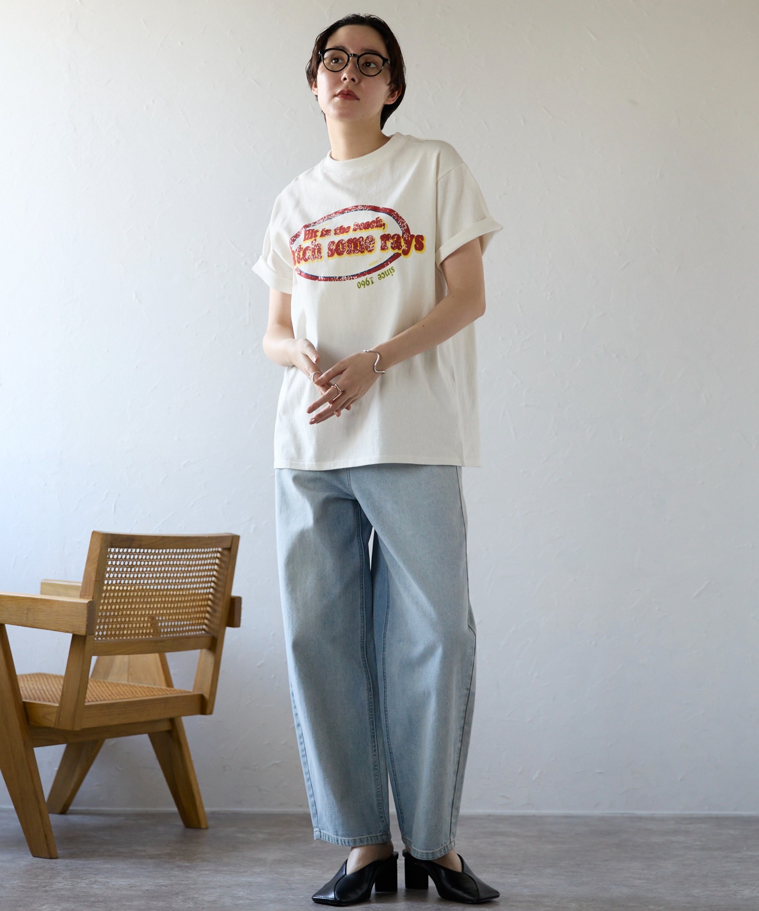 モデル身長:170cm　サイズ:FREE