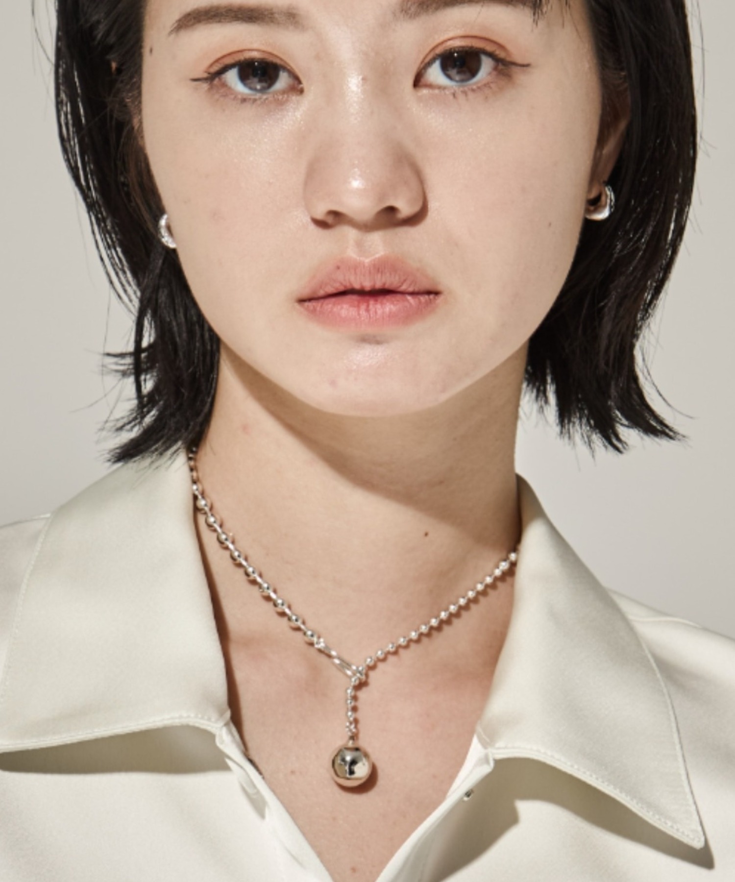 Soierie/ソワリー】Pome ballchain necklace/ボールチェーンネックレス 