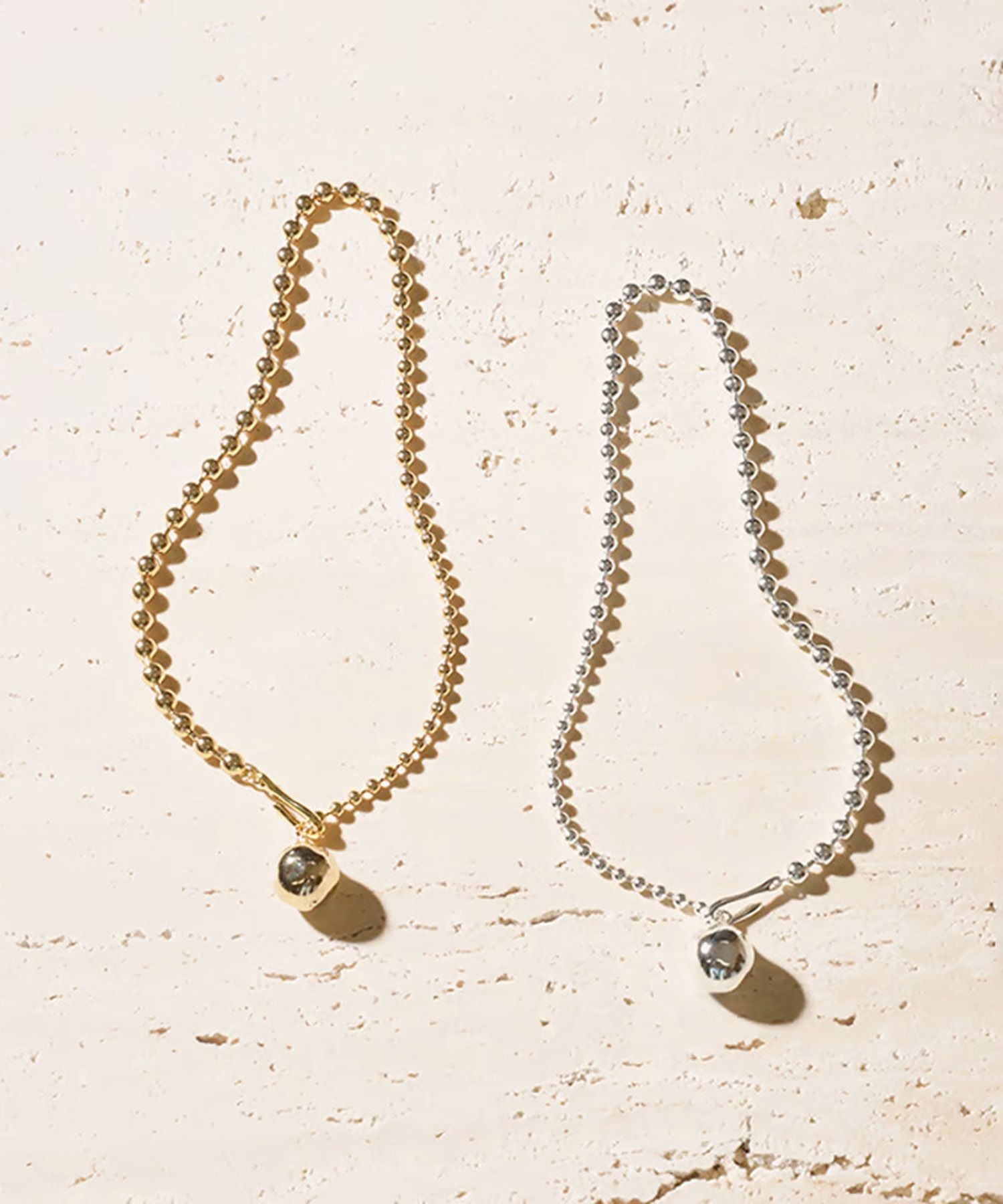 Soierie/ソワリー】Pome ballchain necklace/ボールチェーンネックレス 