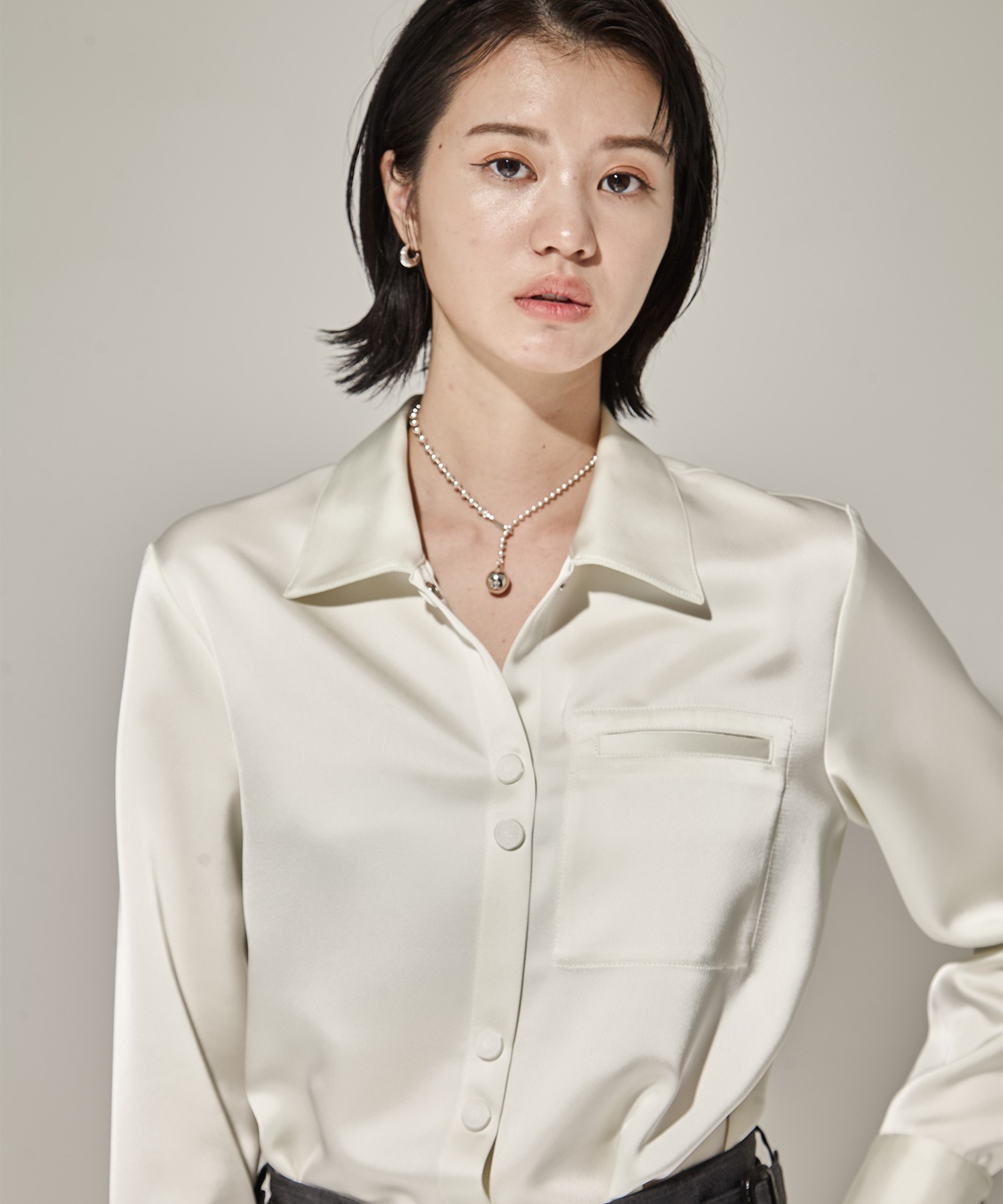 Soierie/ソワリー】Pome ballchain necklace/ボールチェーンネックレス 