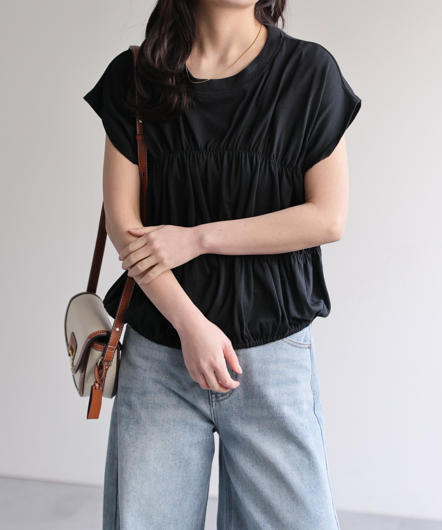model：156cm 着用サイズ：FREE