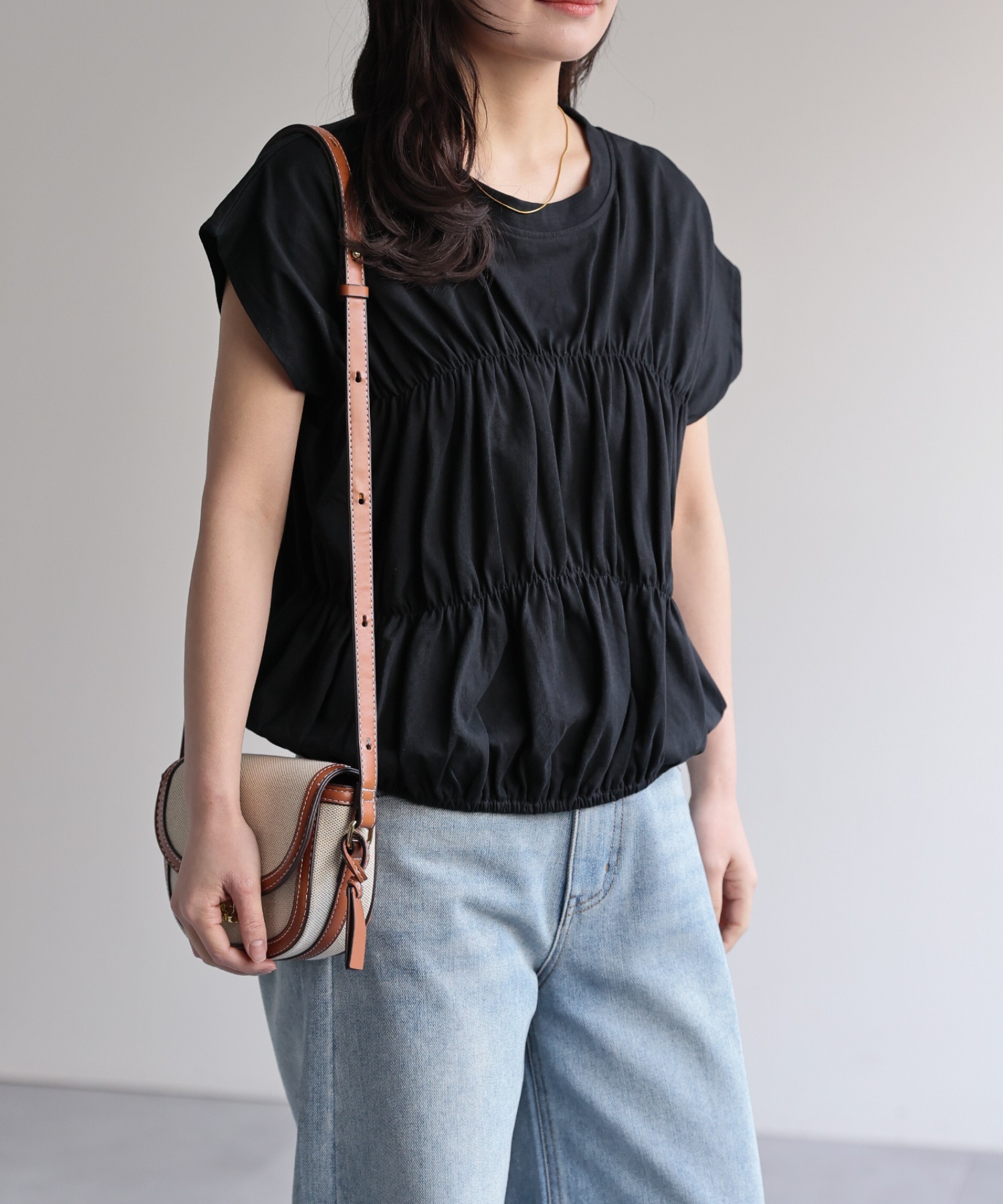 model：156cm 着用サイズ：FREE