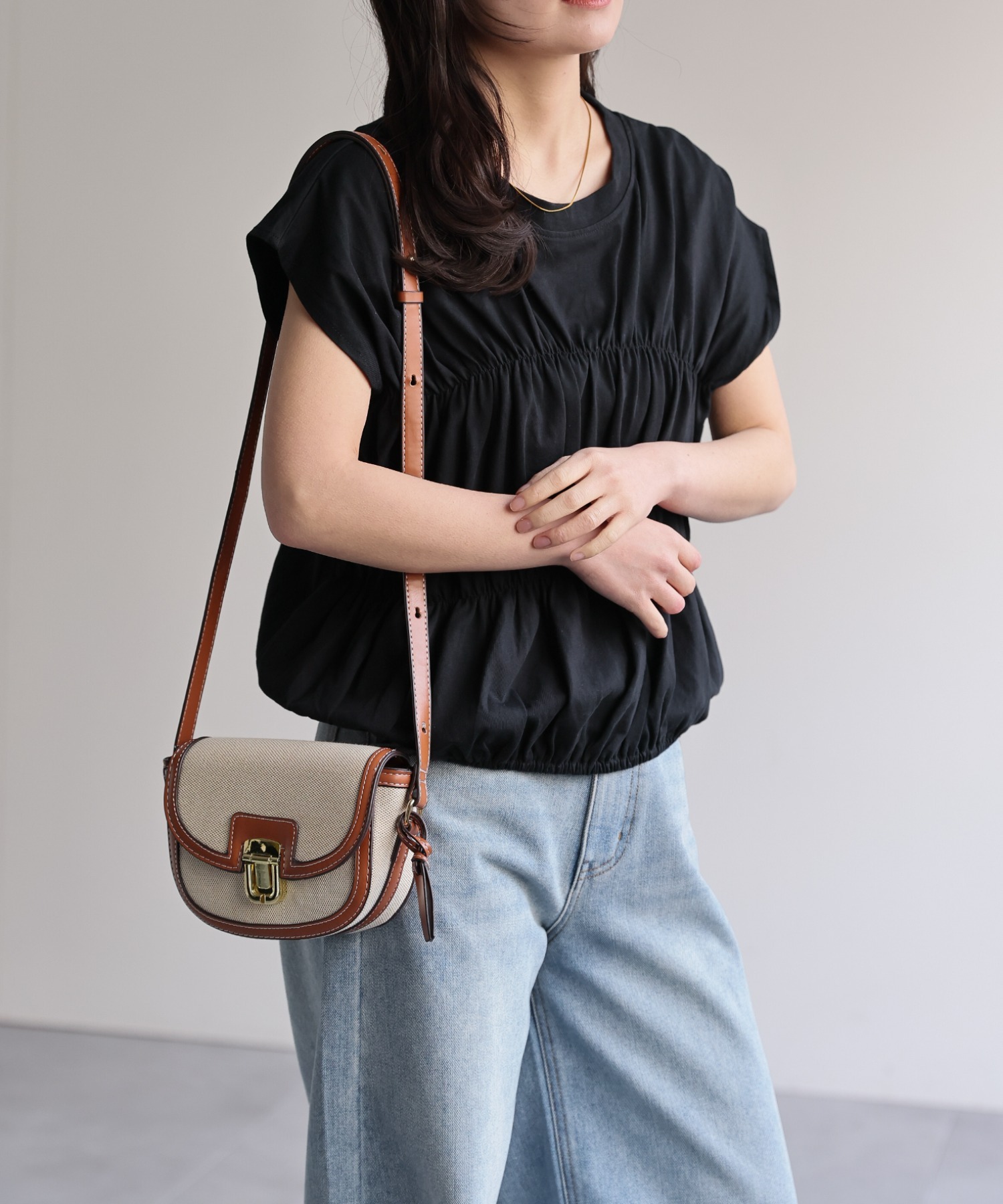 model：156cm 着用サイズ：FREE