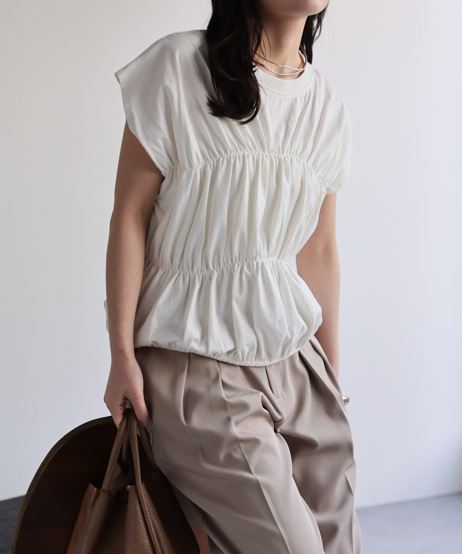 model：156cm 着用サイズ：FREE