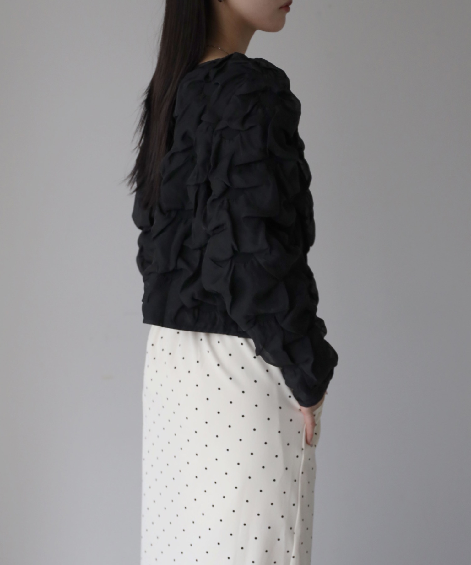 model：164cm. 着用サイズ：FREE