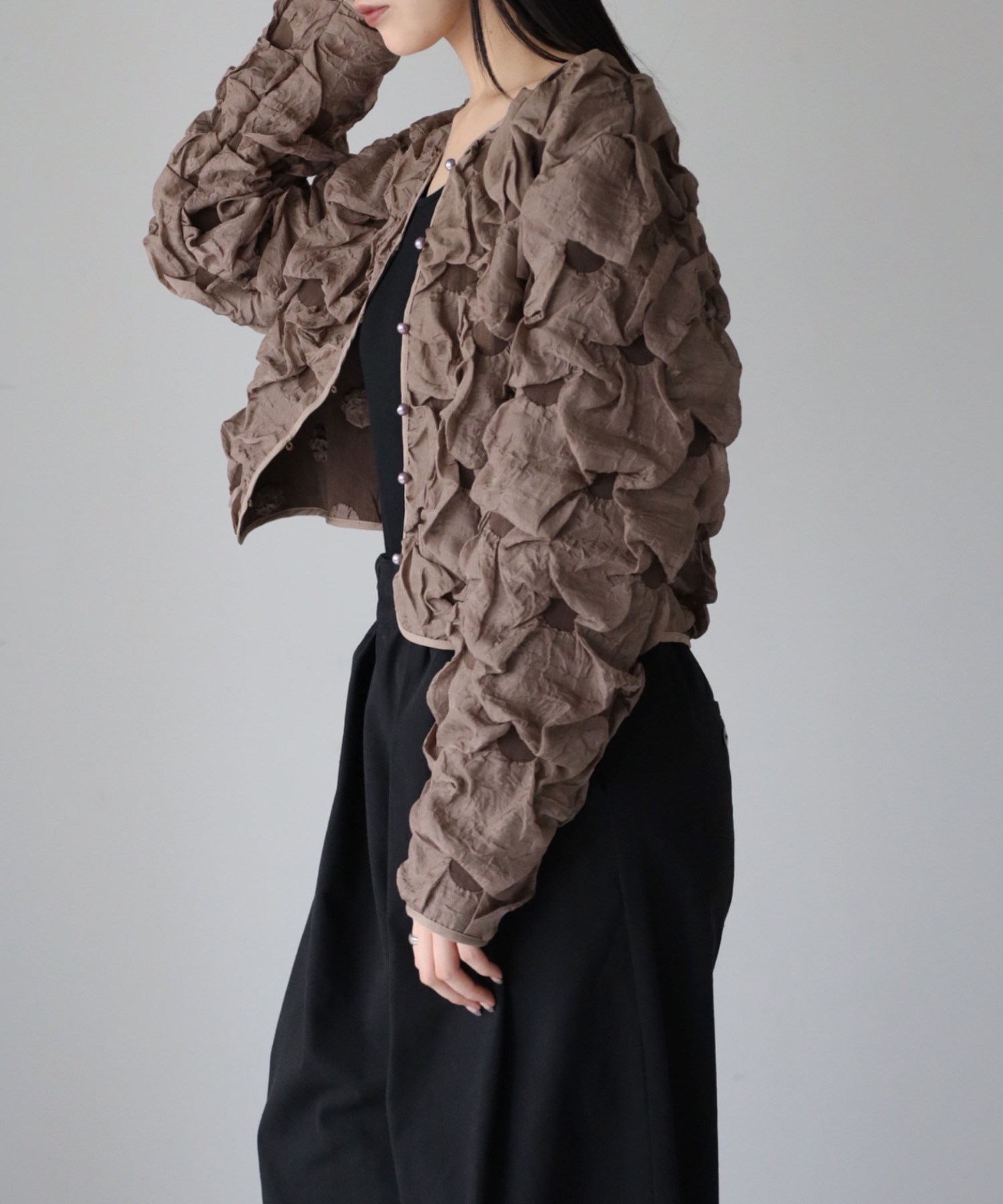 model：164cm. 着用サイズ：FREE
