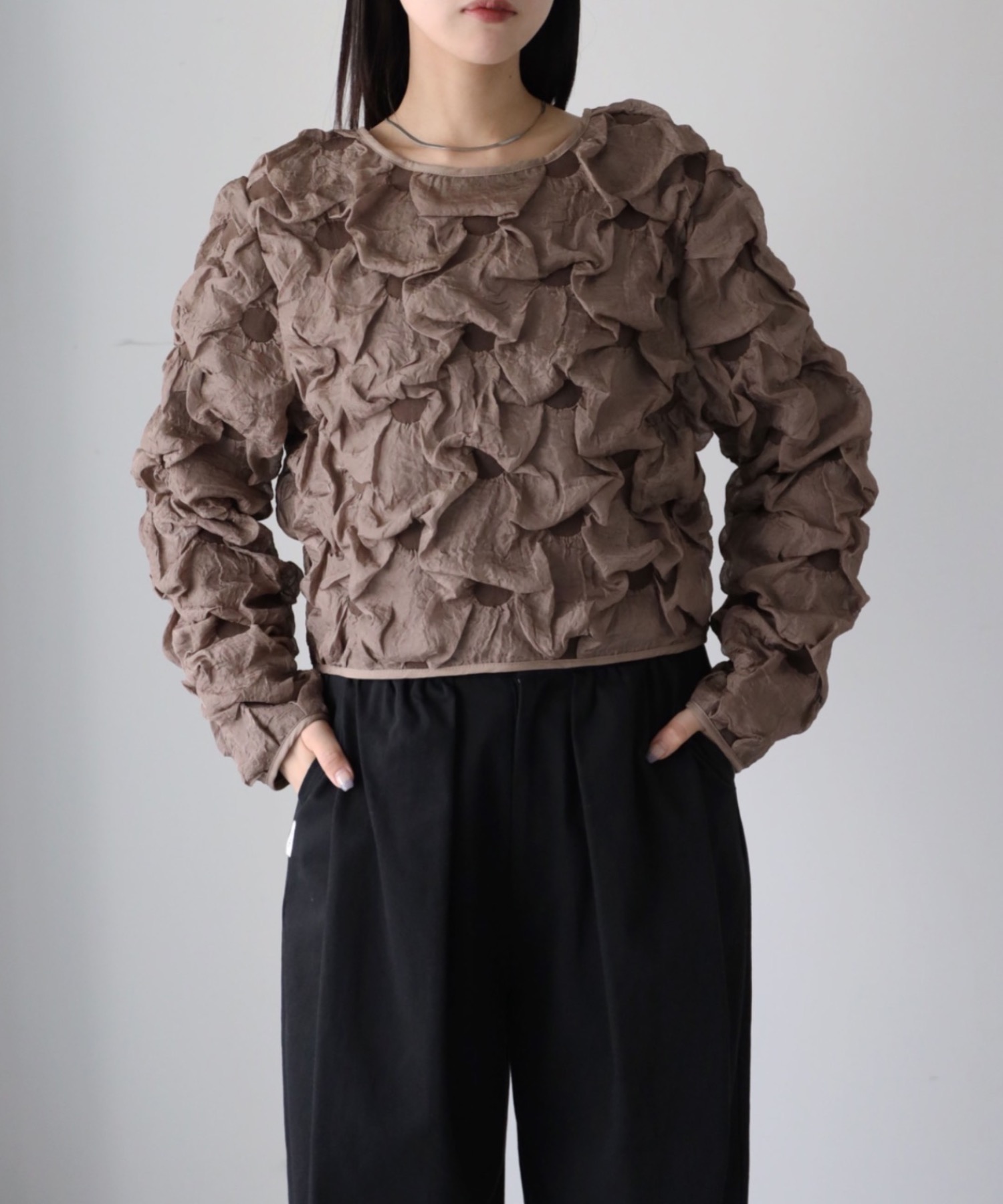 model：164cm. 着用サイズ：FREE