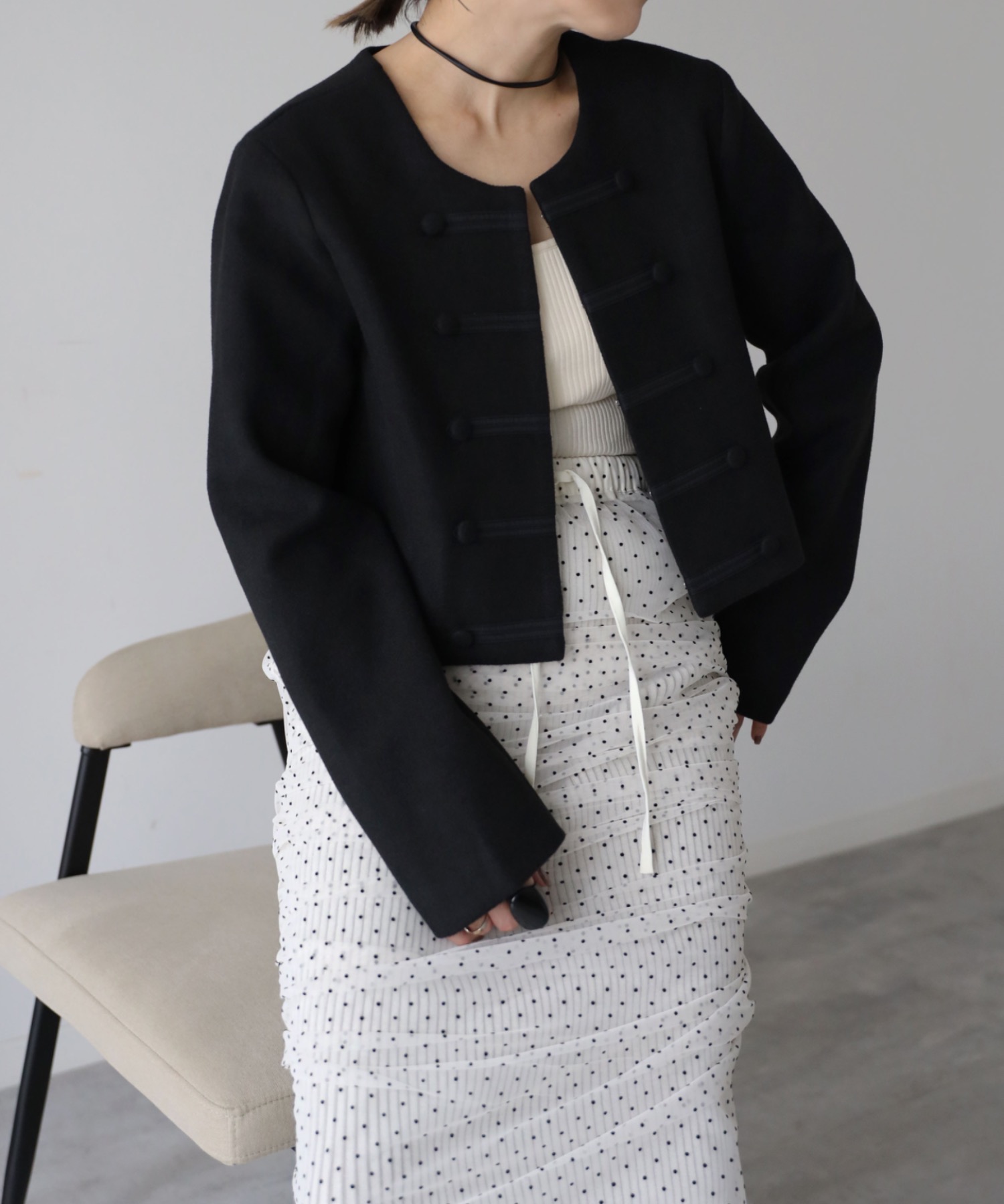 model：164cm. 着用サイズ：FREE