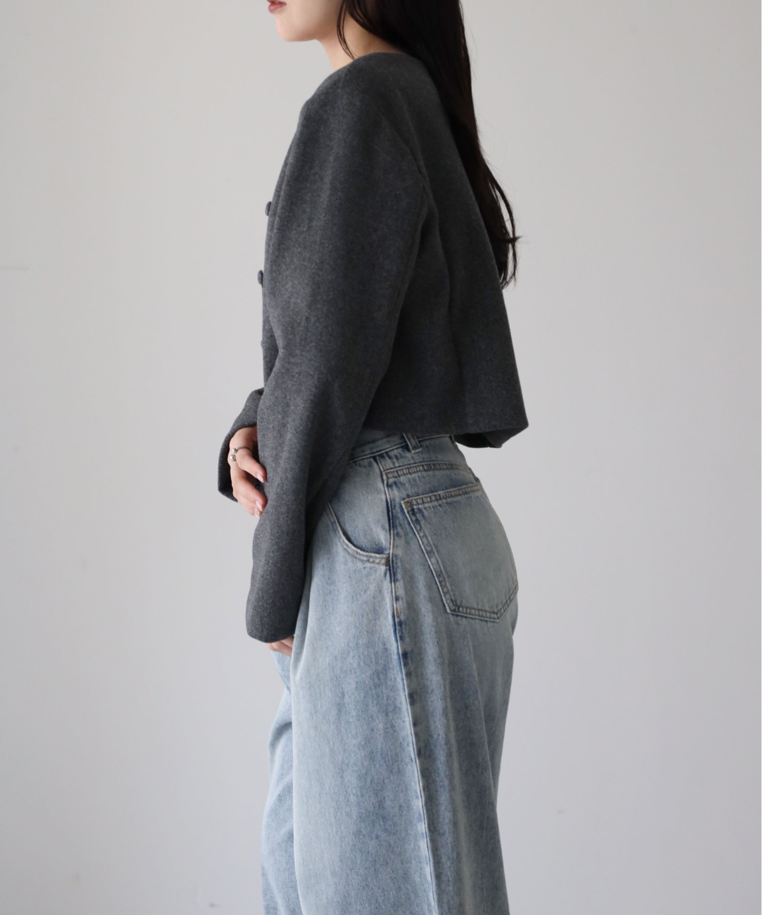 model：164cm. 着用サイズ：FREE