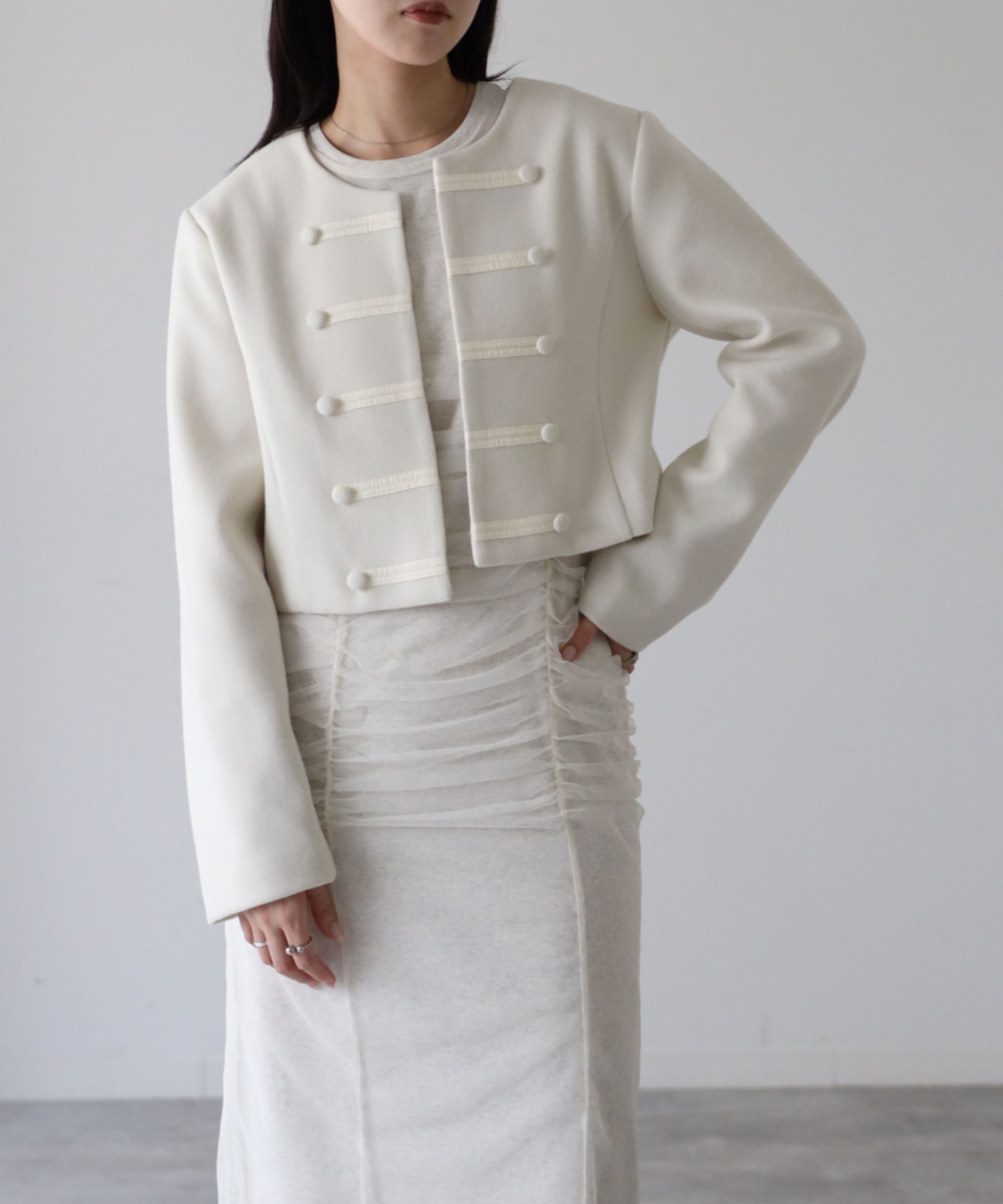 model：164cm. 着用サイズ：FREE