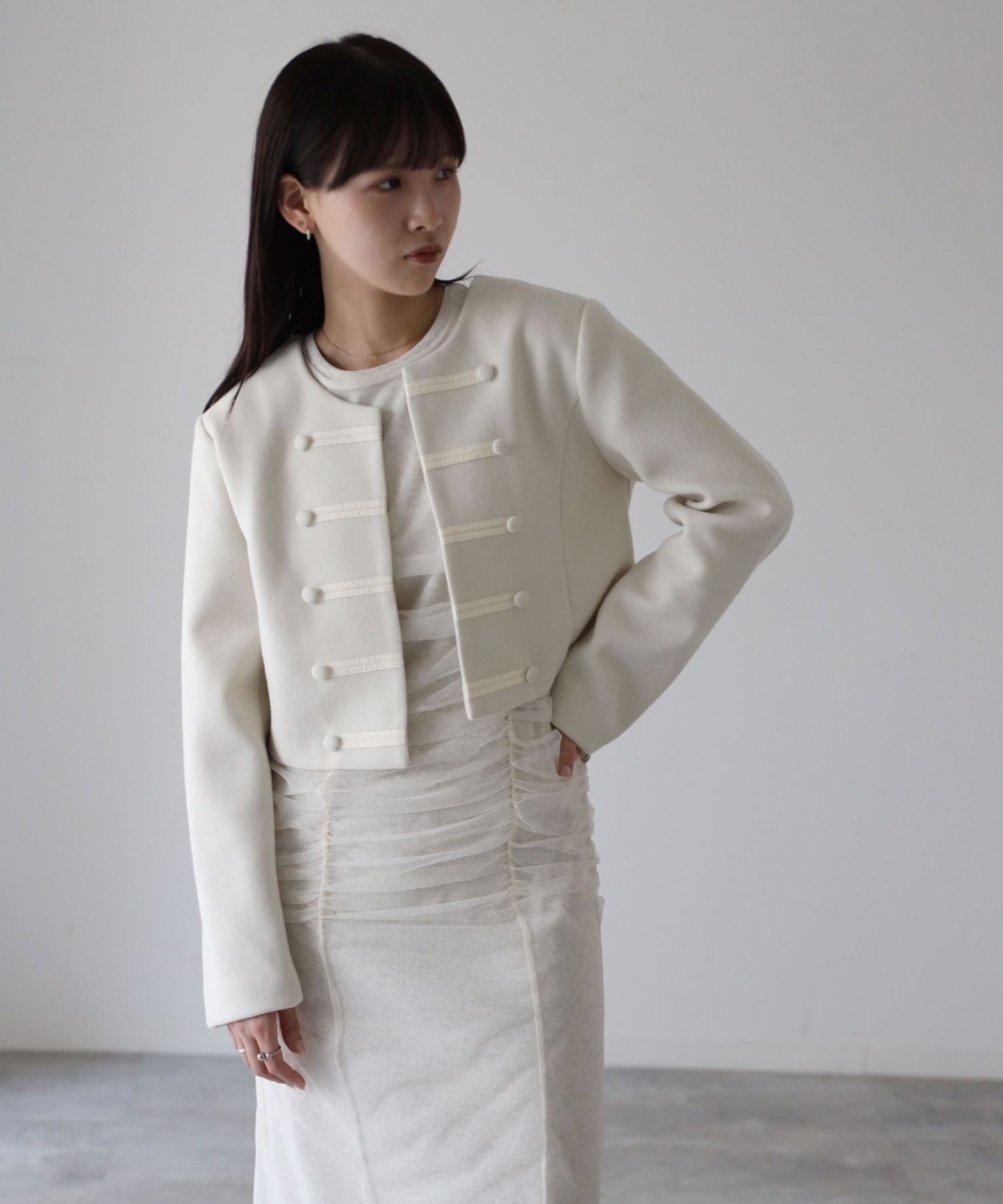 model：164cm. 着用サイズ：FREE
