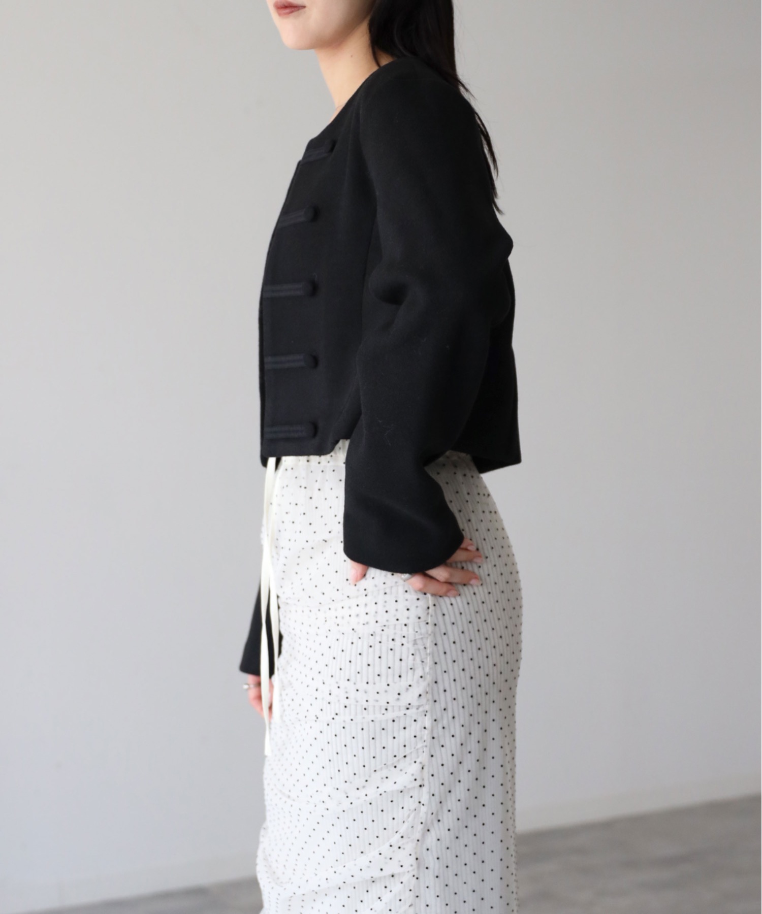 model：164cm. 着用サイズ：FREE