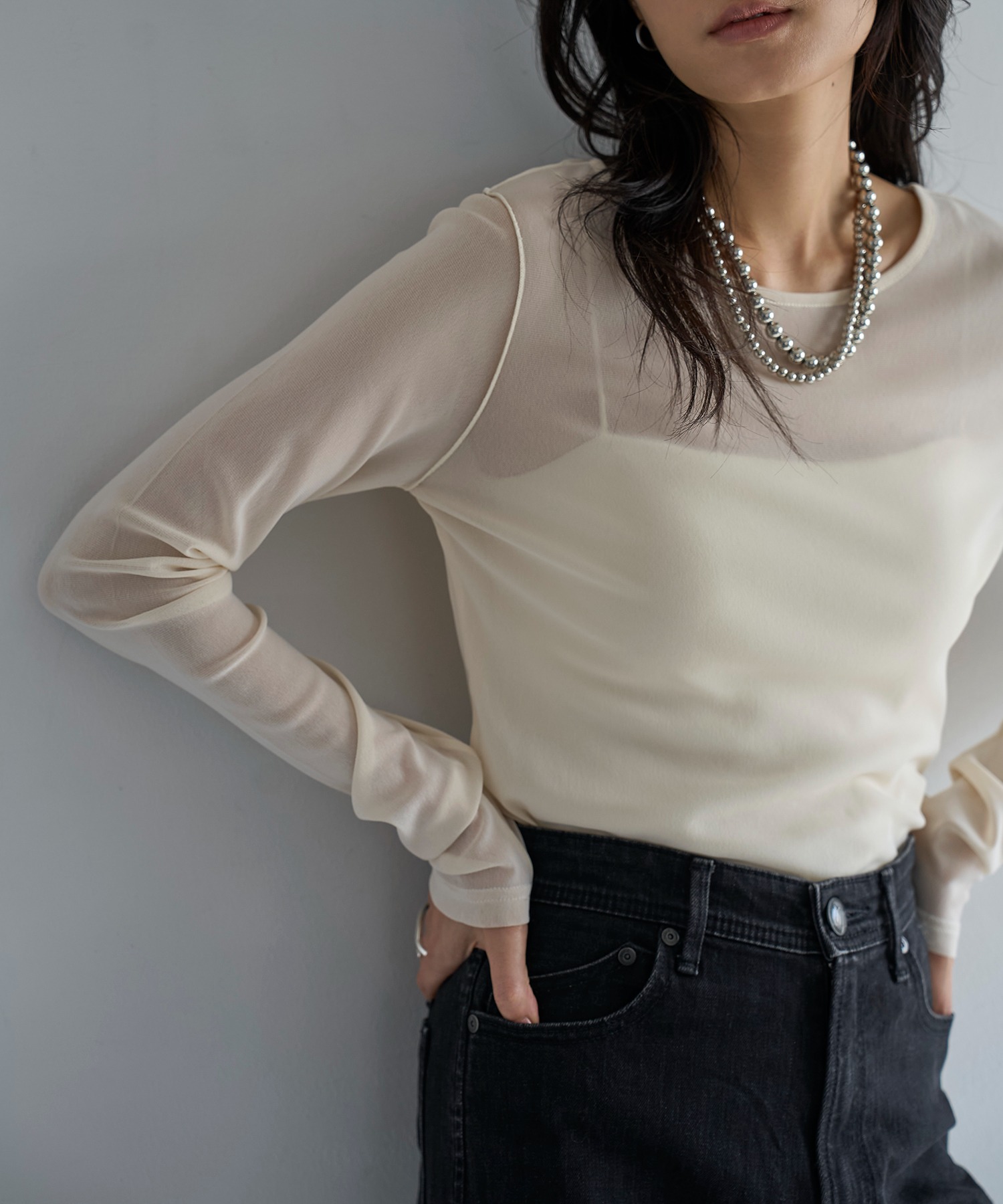 model：H165　着用サイズ：F