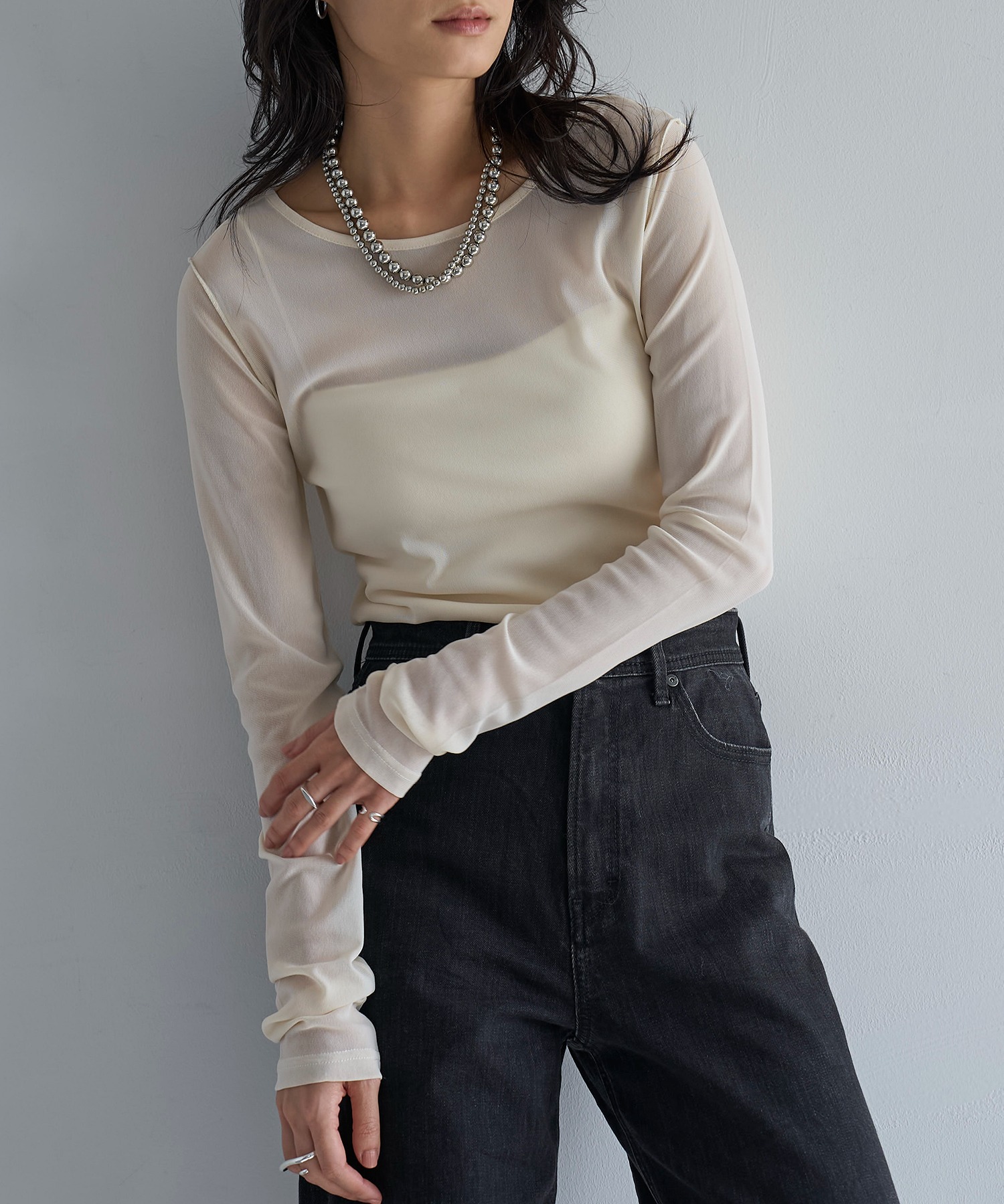 model：H165　着用サイズ：F