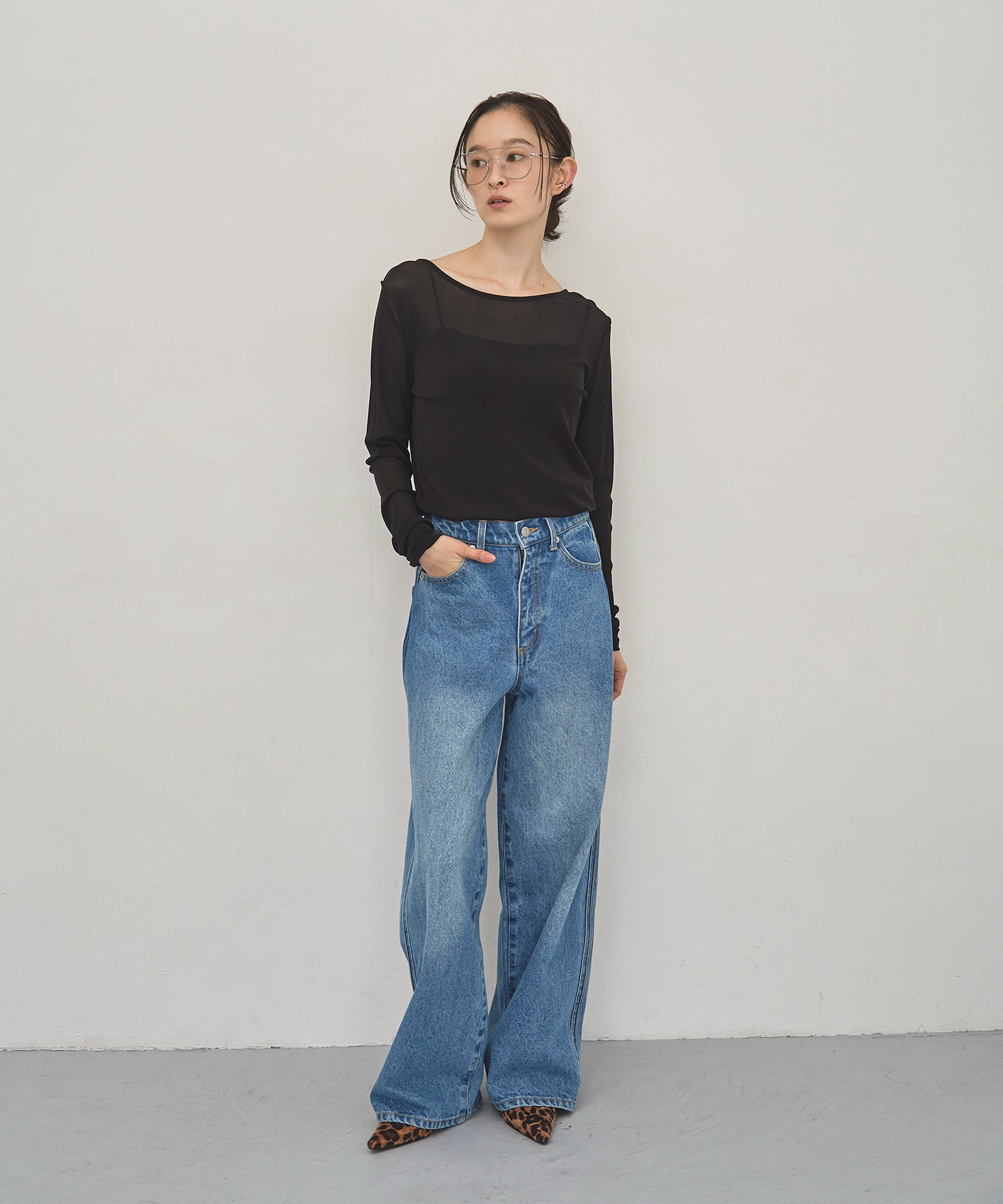 model：H163　着用サイズ：F