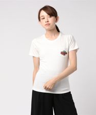 HYS MOTELプリントポケ付Tシャツ