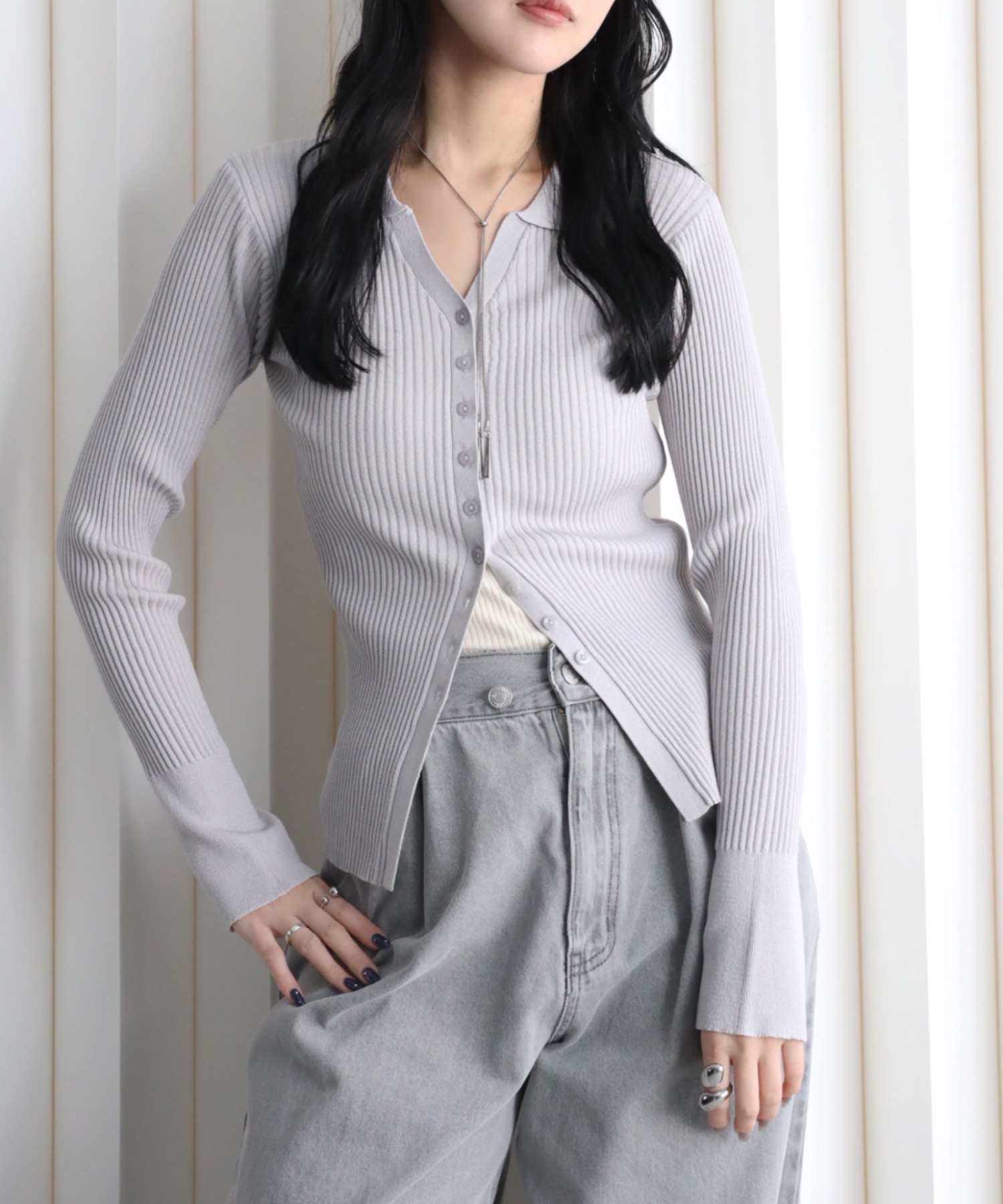 model：164cm. 着用サイズ：FREE