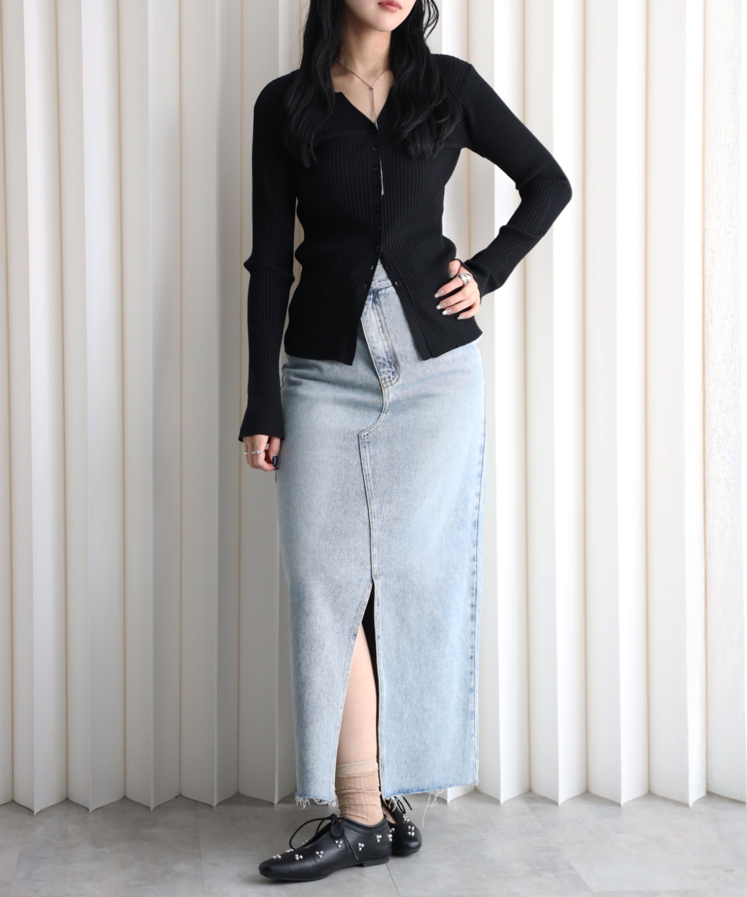 model：164cm. 着用サイズ：FREE