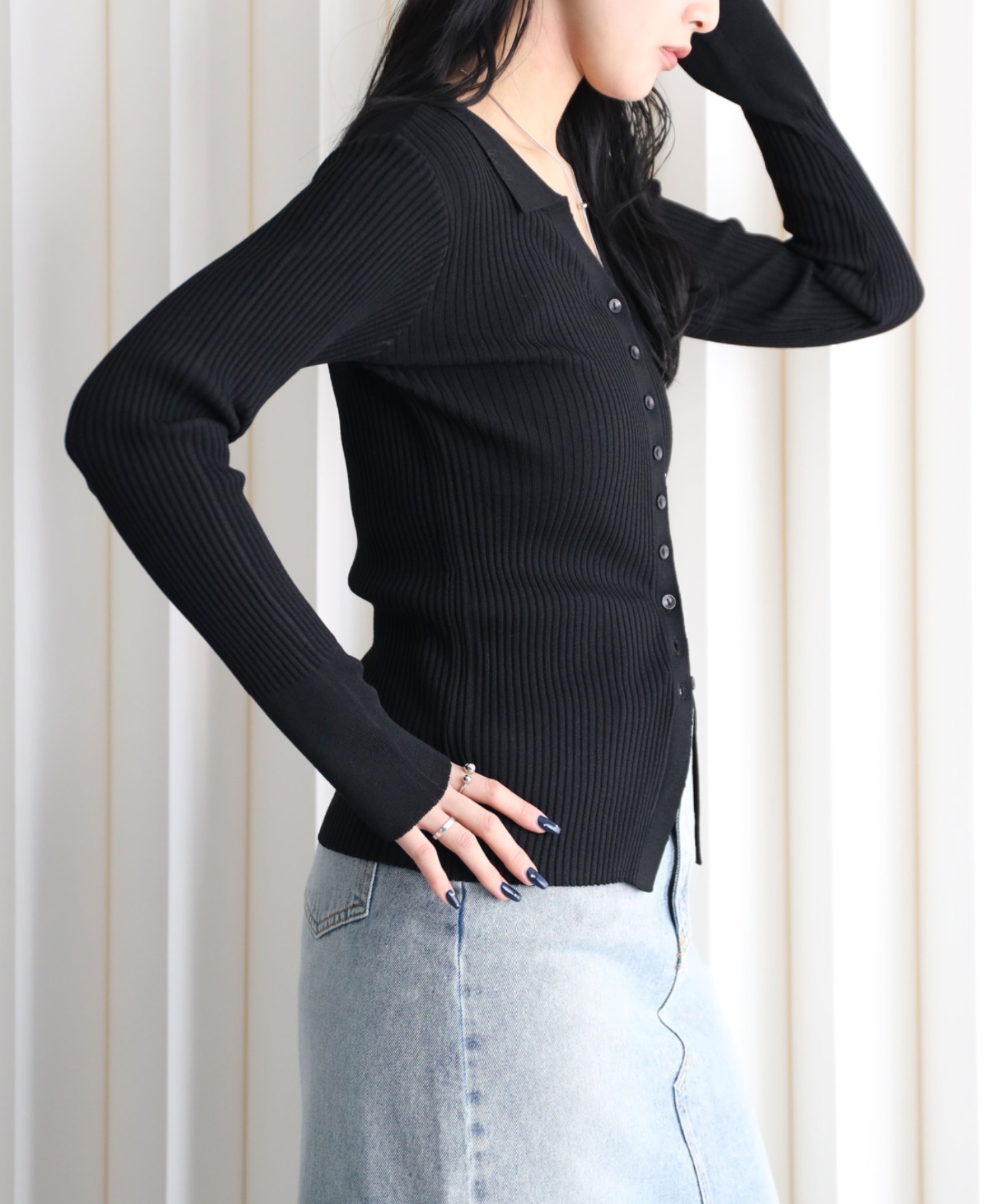 model：164cm. 着用サイズ：FREE