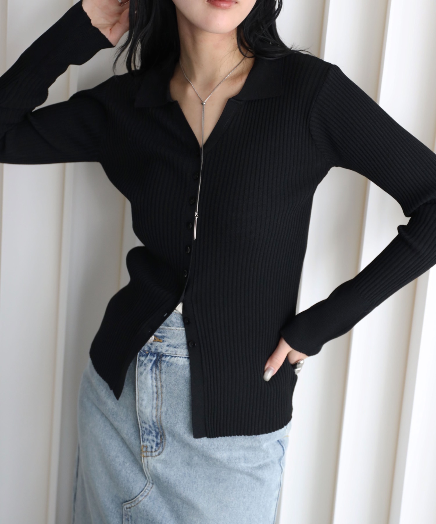 model：164cm. 着用サイズ：FREE