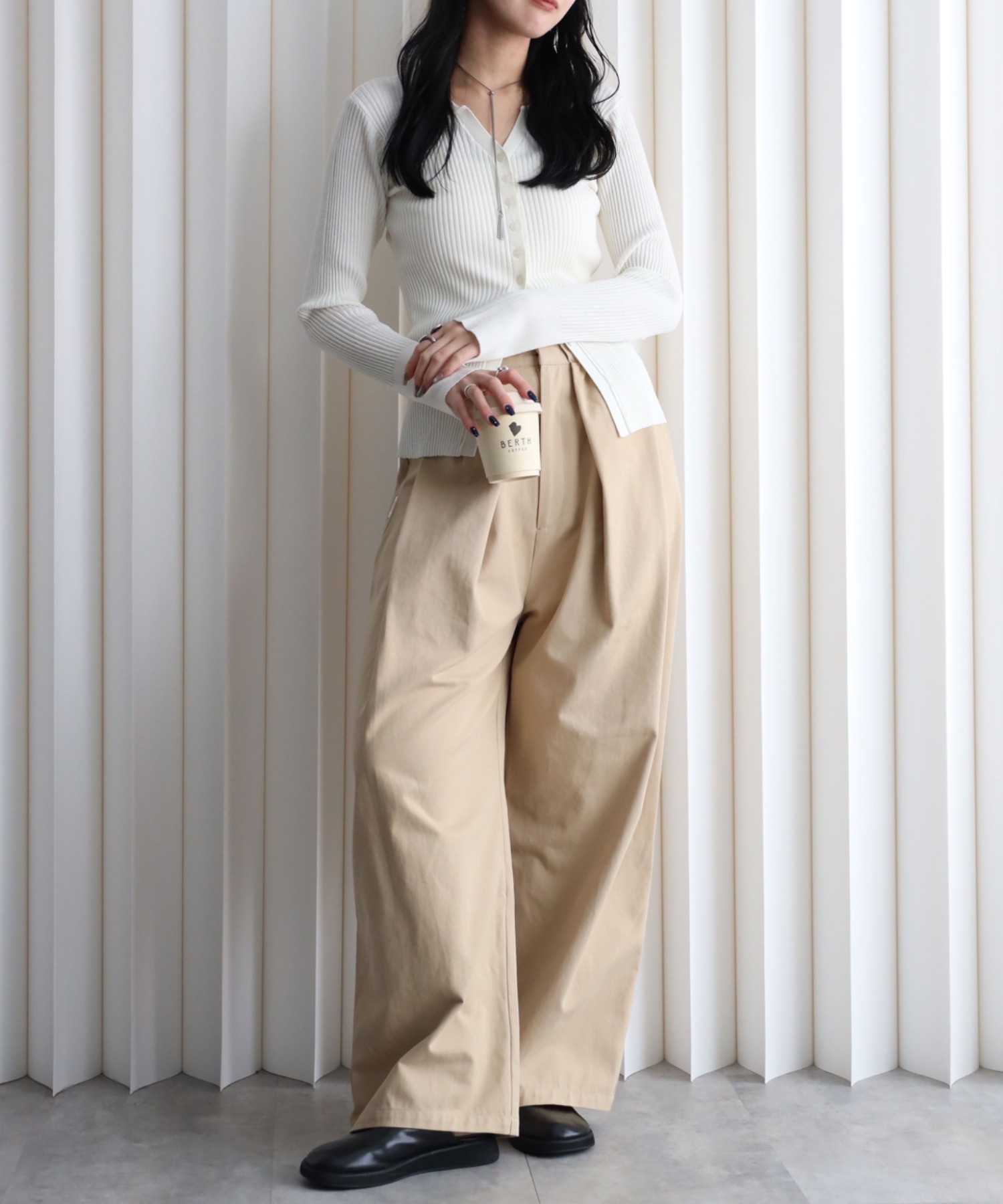 model：164cm. 着用サイズ：FREE
