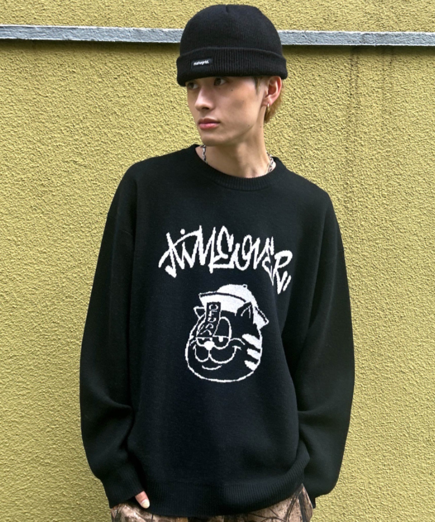 A'GEM/9 × .kom 『A'gem/エージェム』 OFUDA 猫キャットプルオーバー A