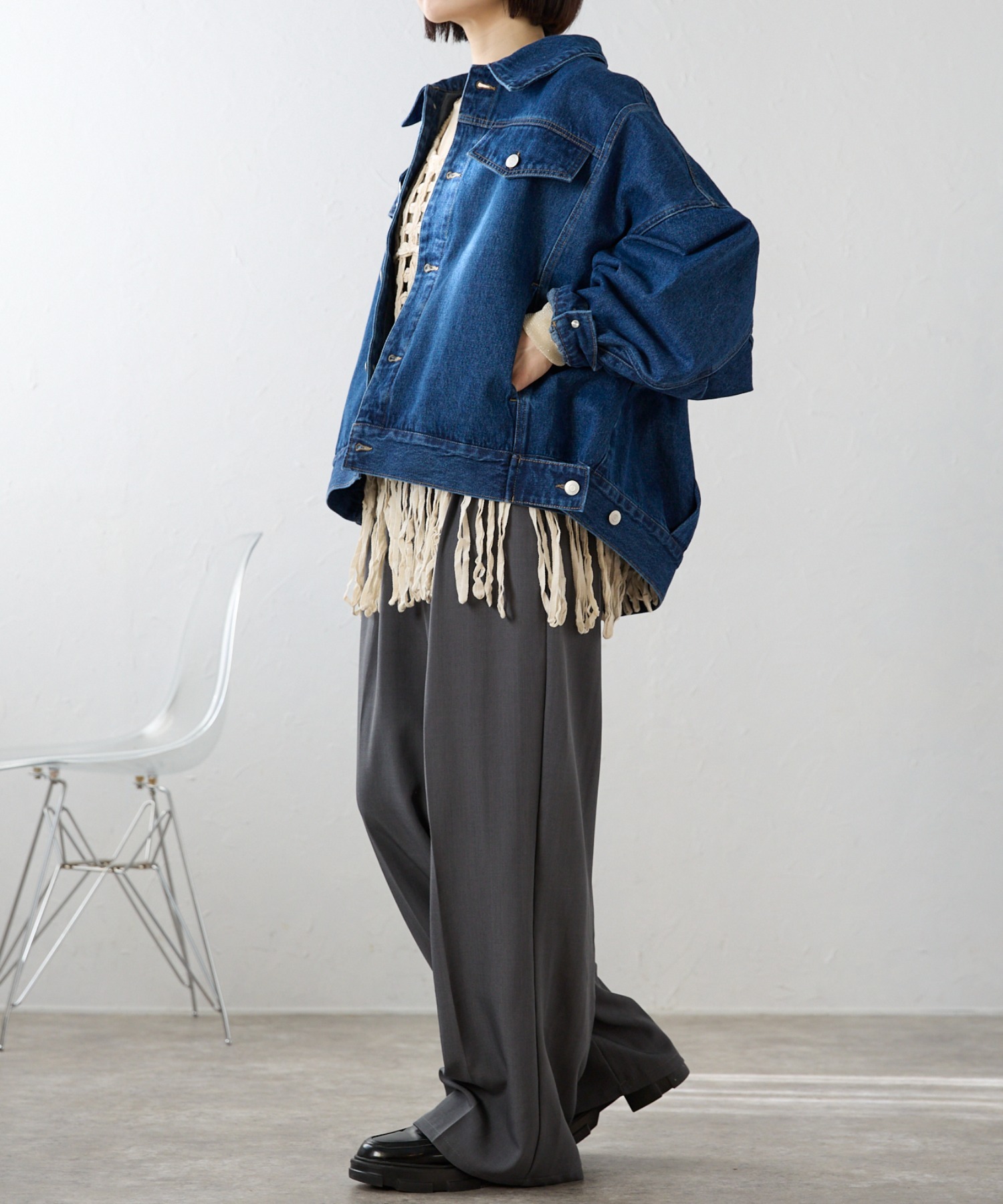 model：158cm 着用サイズ：FREE
