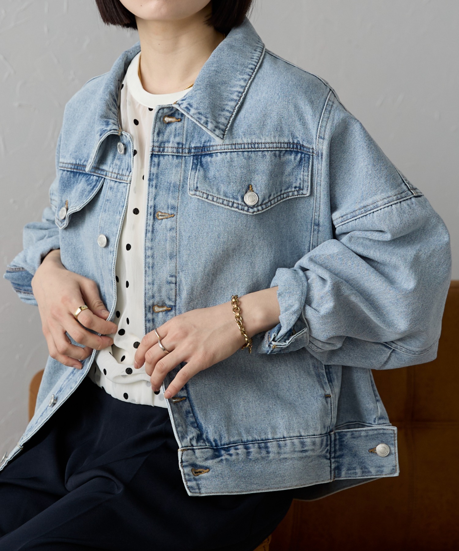 model：158cm 着用サイズ：FREE