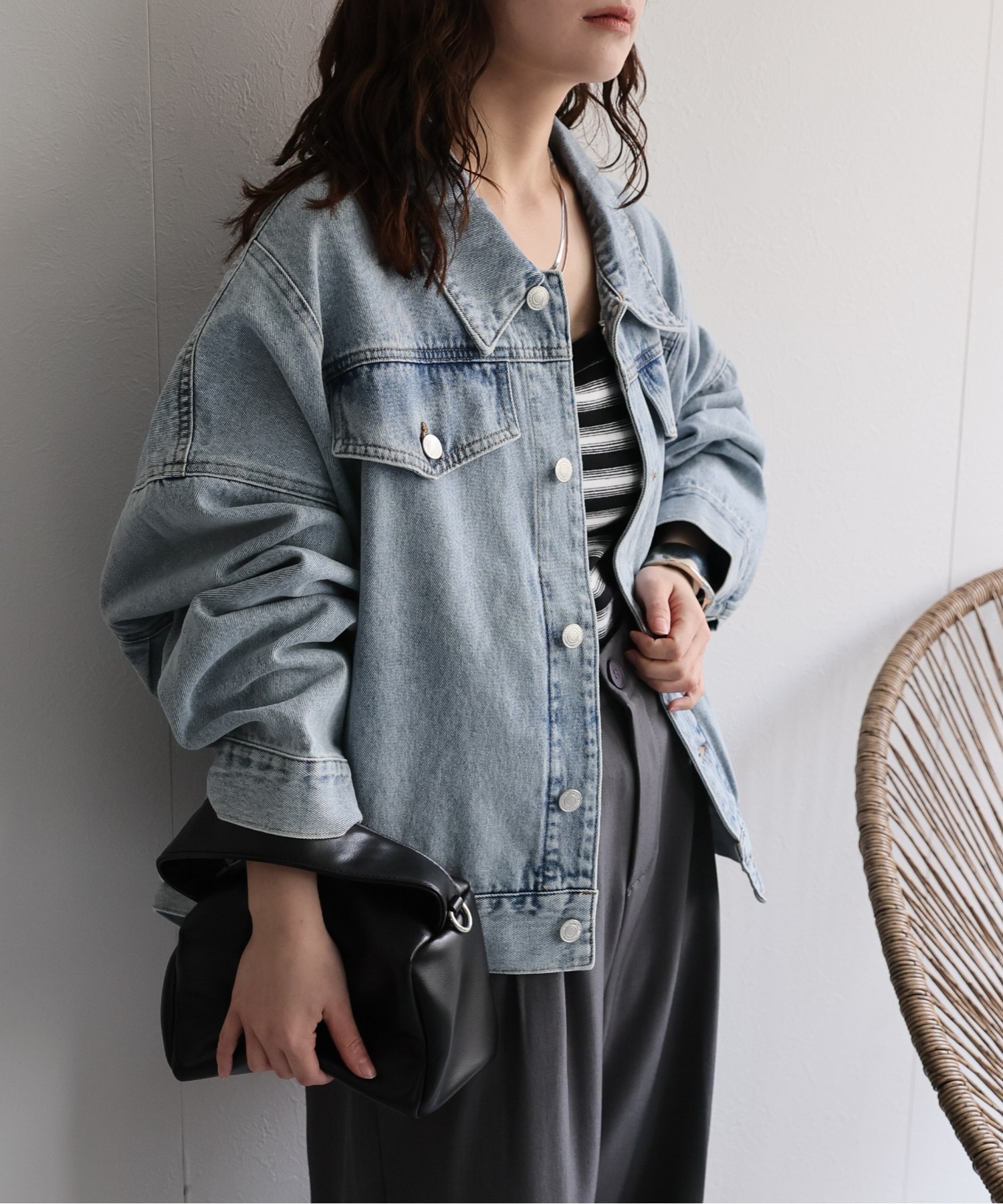 model：156cm 着用サイズ：FREE