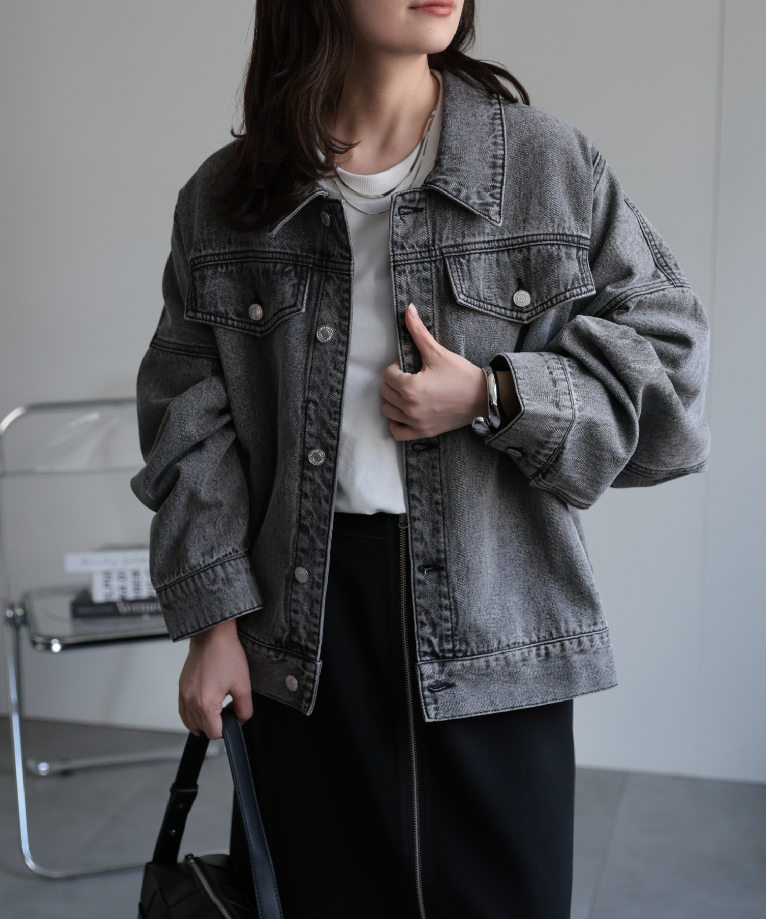 model：156cm 着用サイズ：FREE