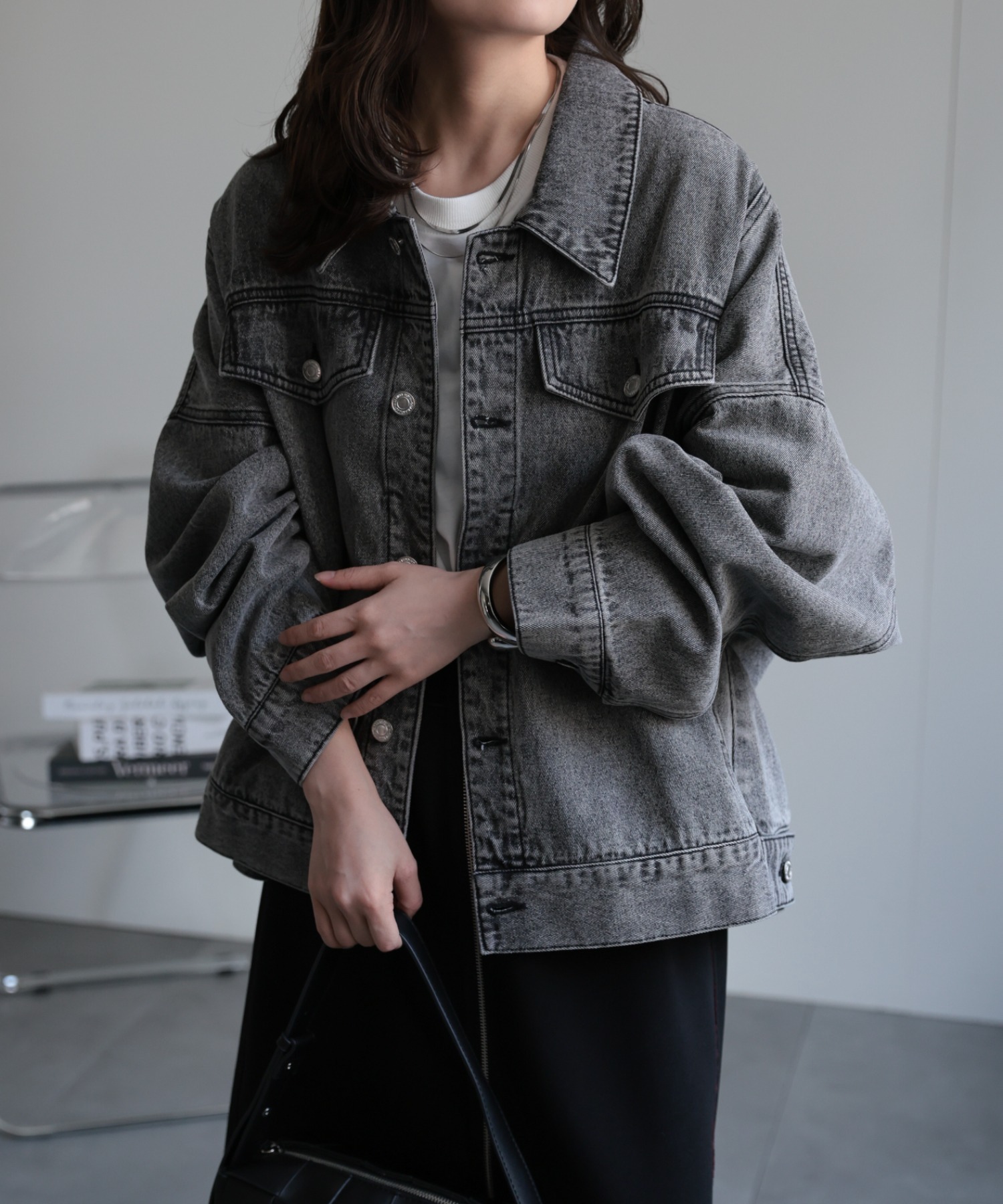 model：156cm 着用サイズ：FREE
