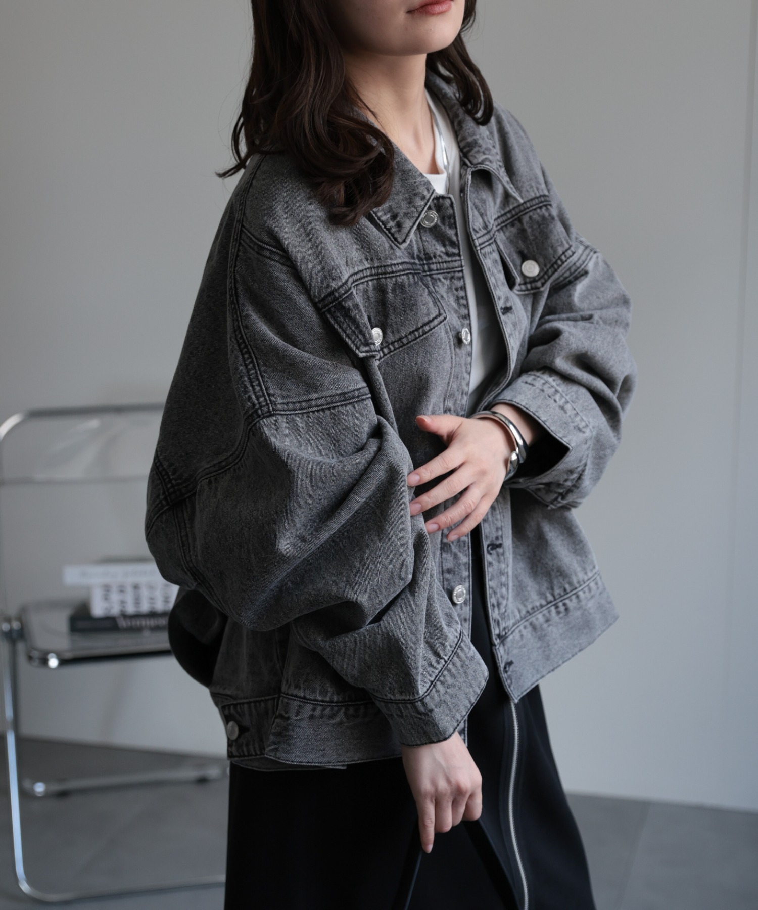 model：156cm 着用サイズ：FREE