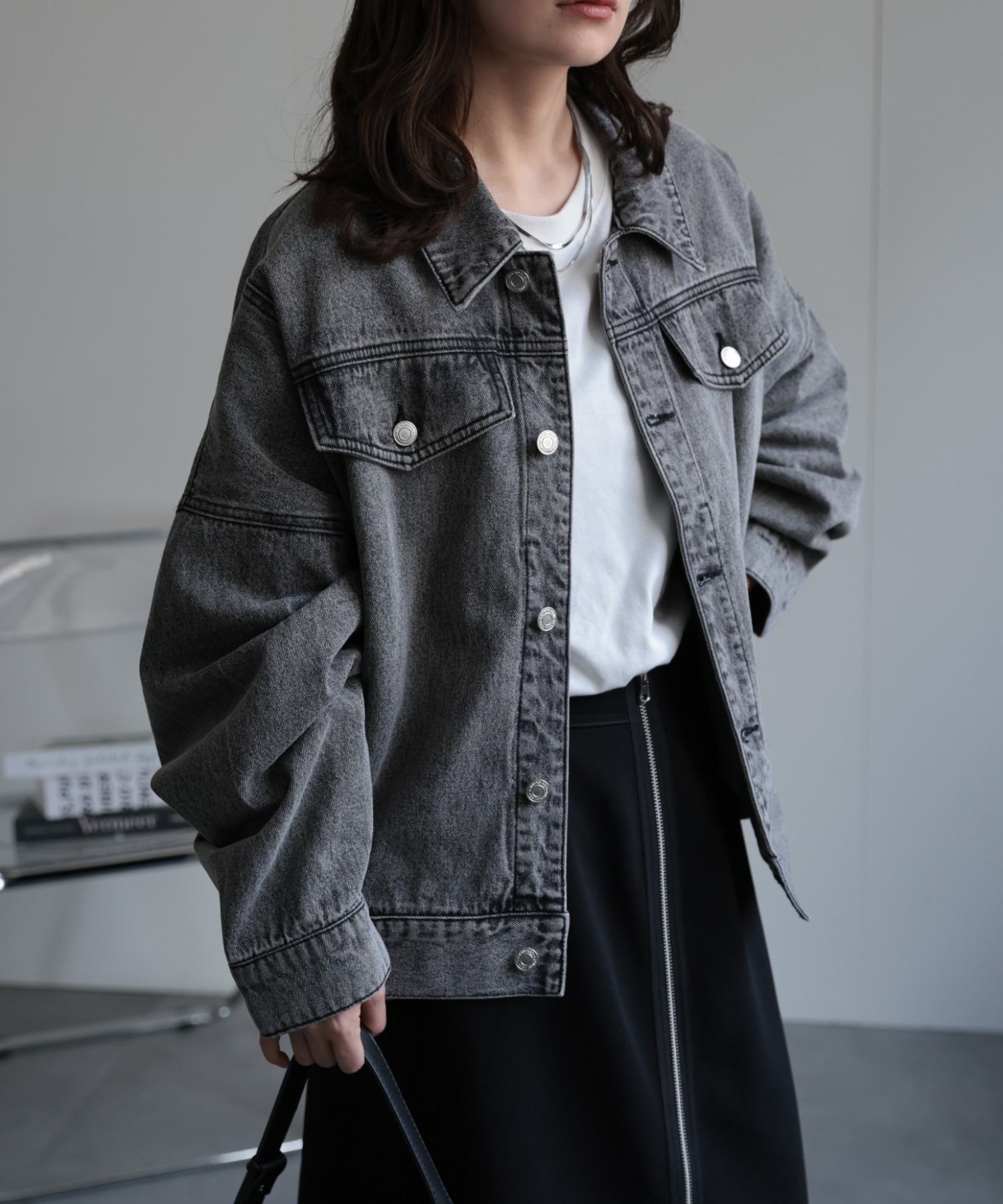 model：156cm 着用サイズ：FREE
