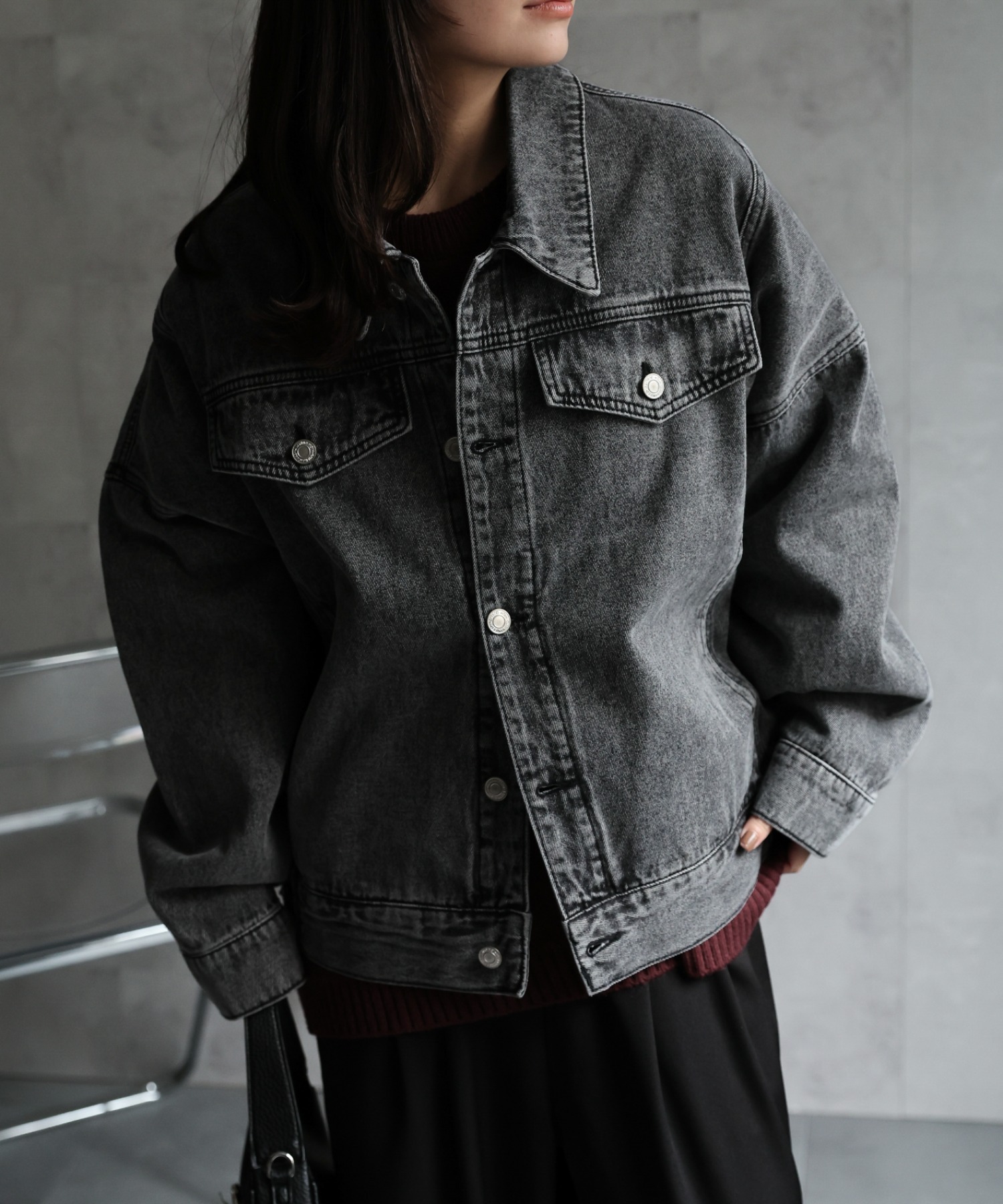 model：156cm 着用サイズ：FREE