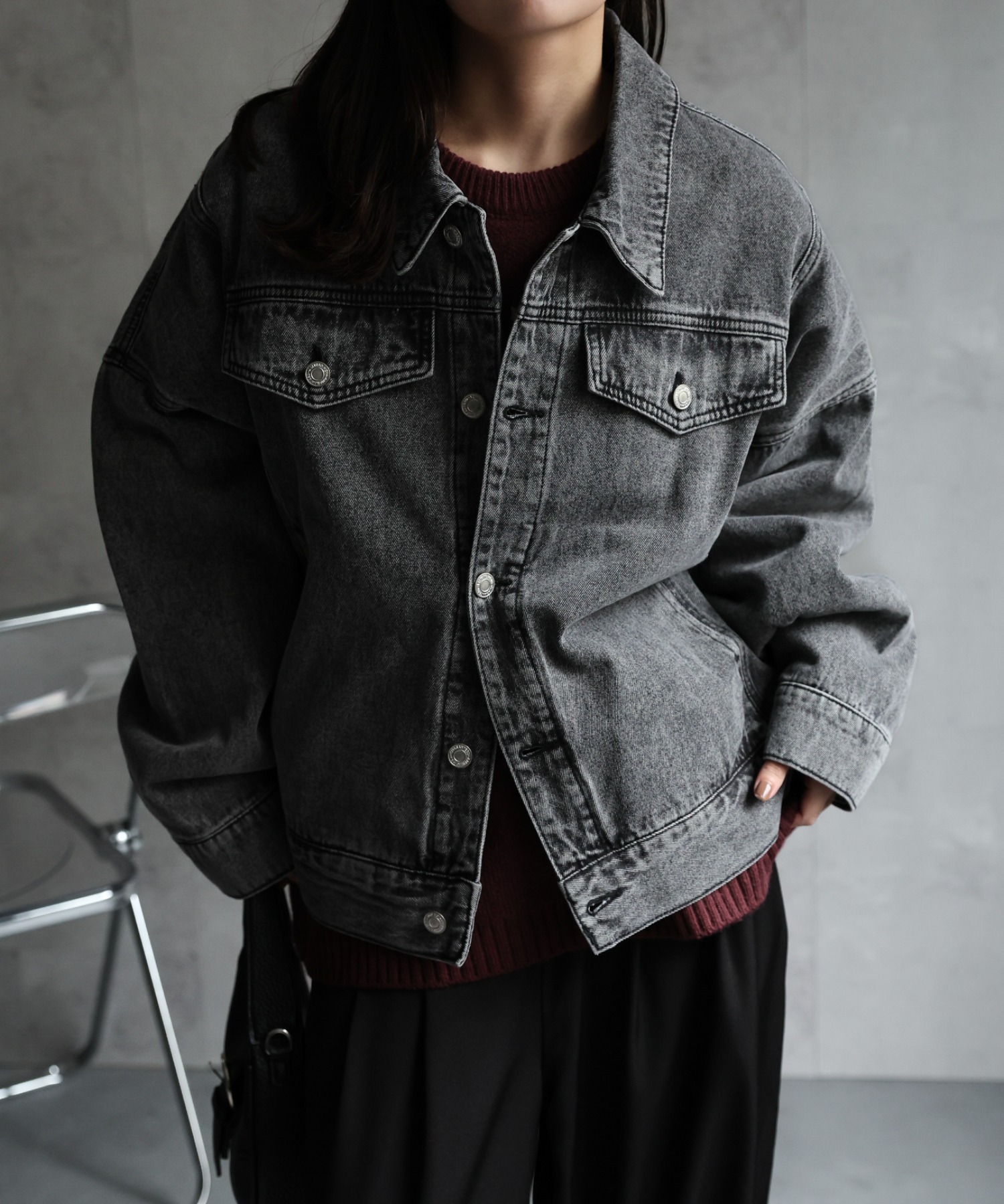 model：156cm 着用サイズ：FREE