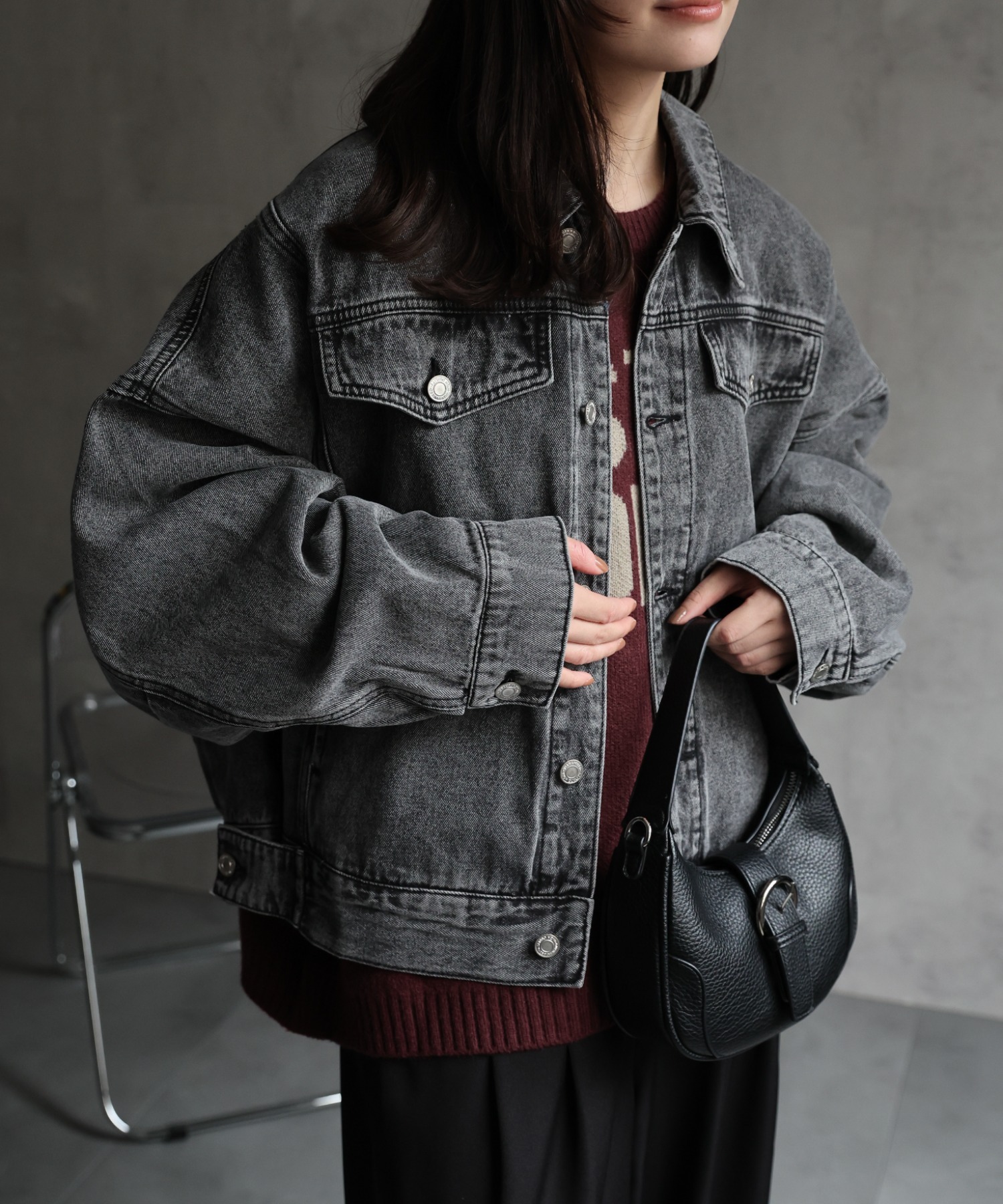 model：156cm 着用サイズ：FREE