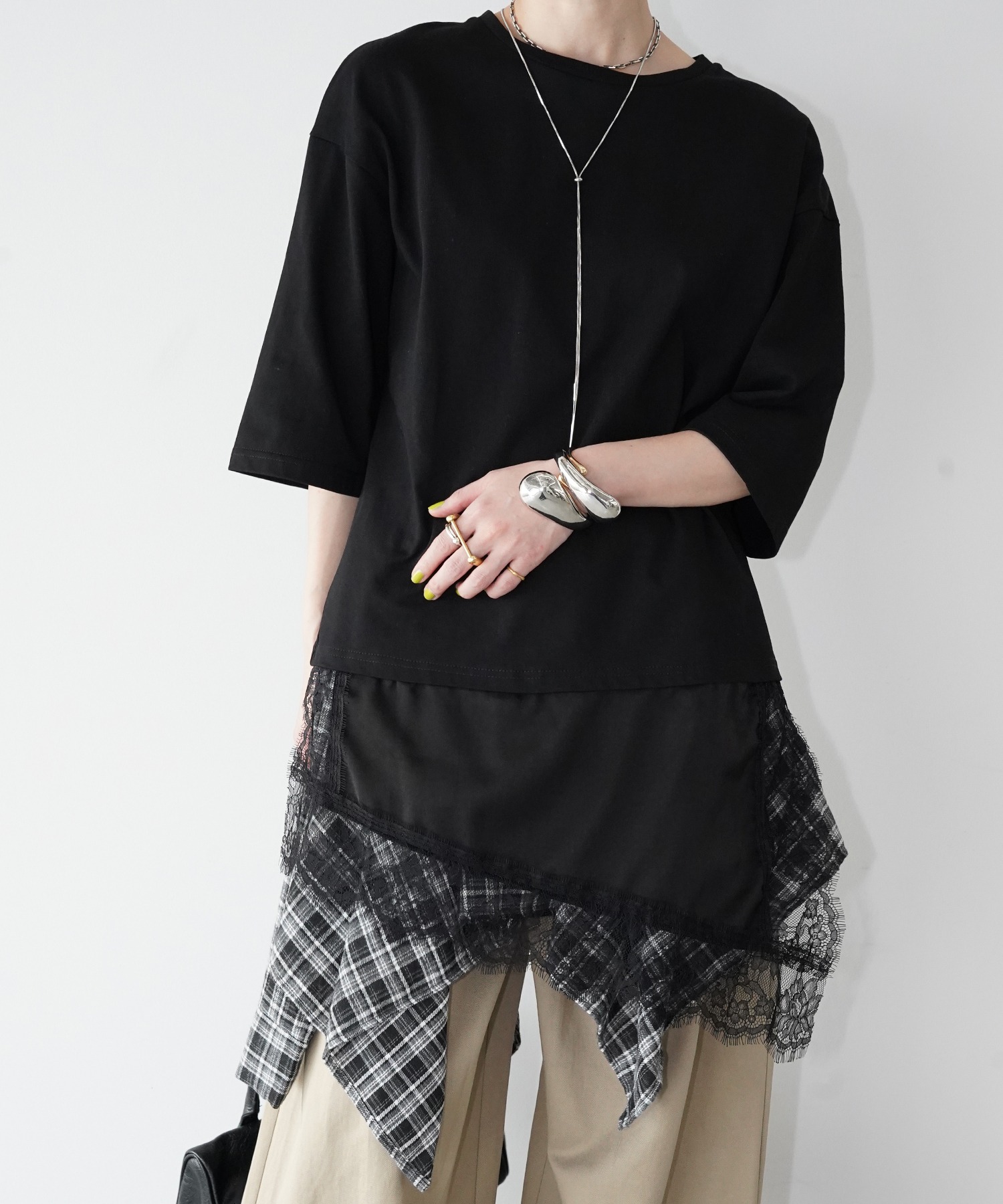 アシンメトリーレイヤーTシャツ アシンメトリーラインスイッチTEEATMA403 – ADMIRAL