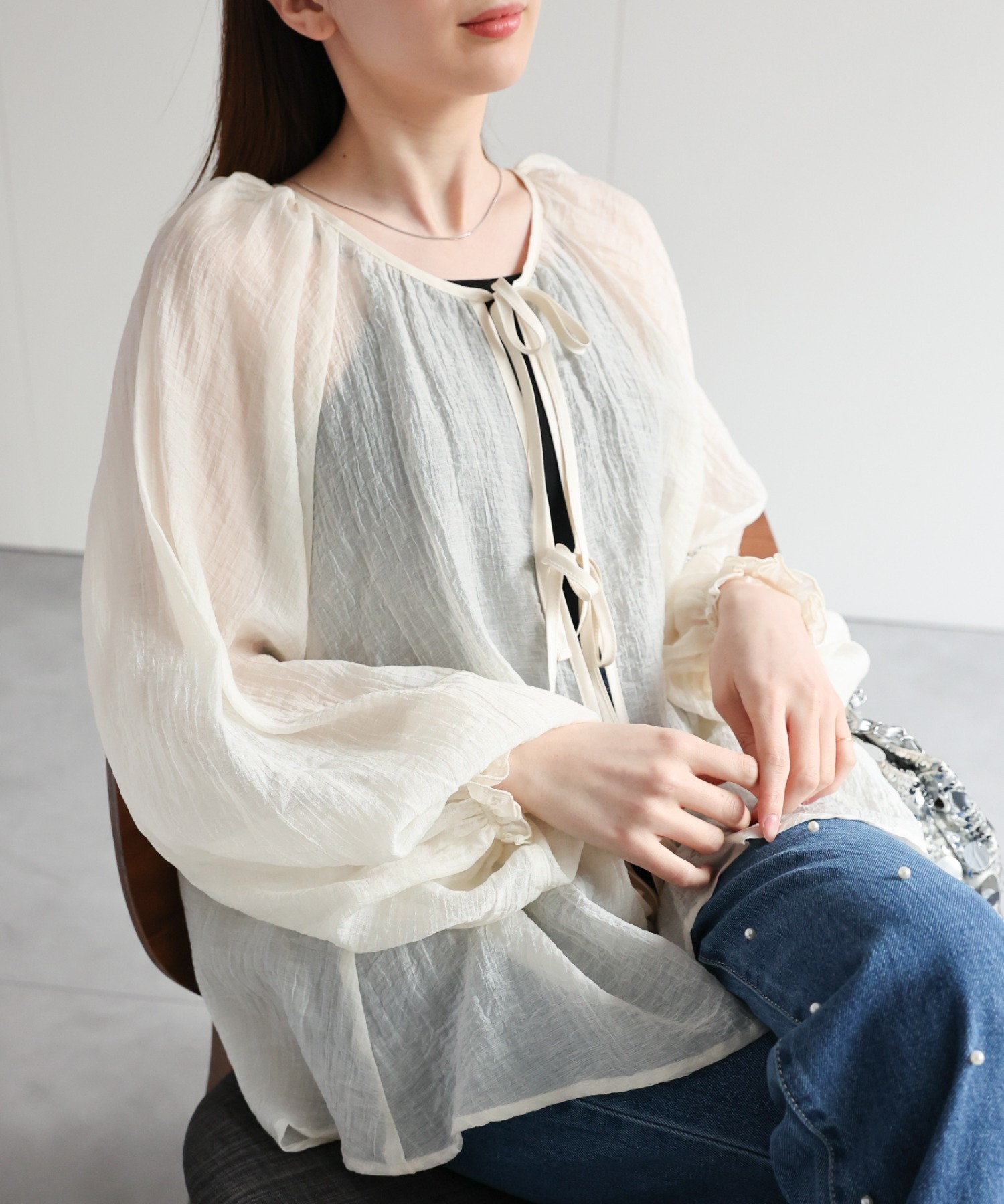 model：162cm 着用サイズ：F