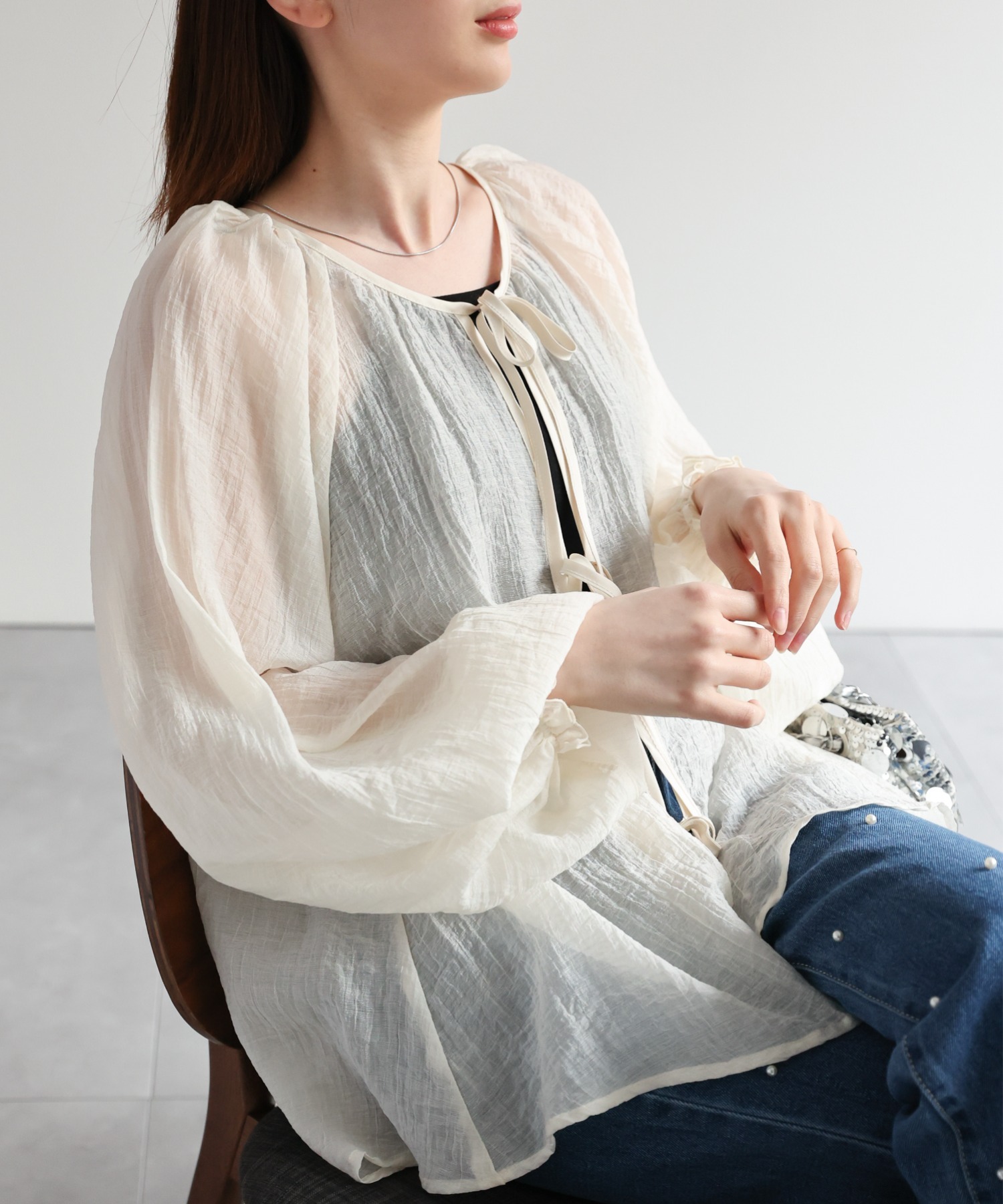 model：162cm 着用サイズ：F