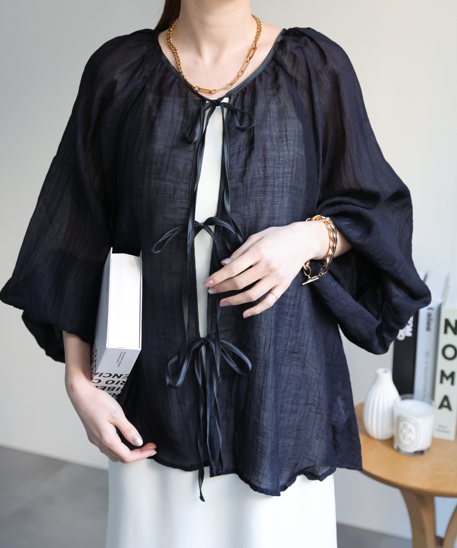model：162cm 着用サイズ：F