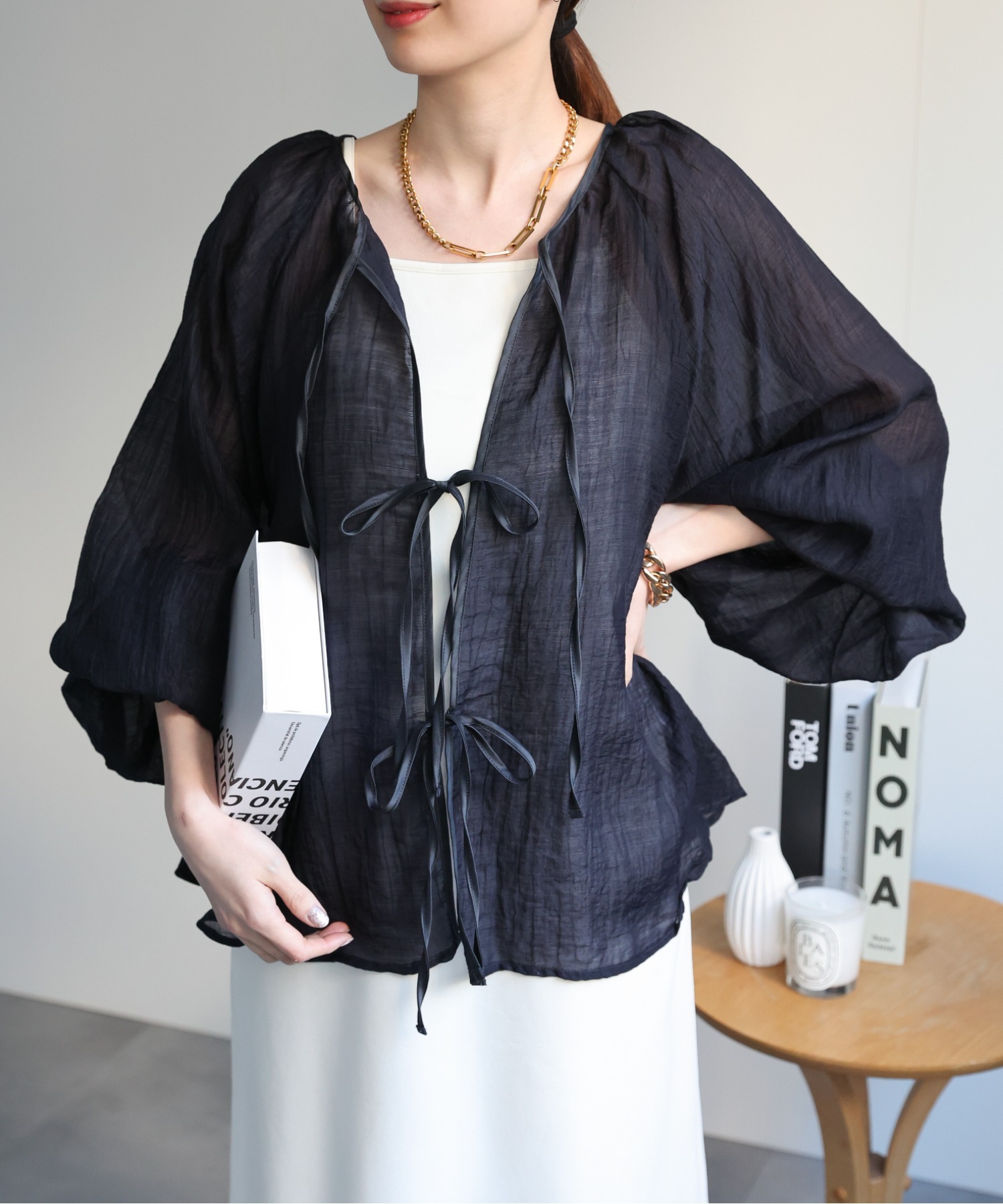 model：162cm 着用サイズ：F