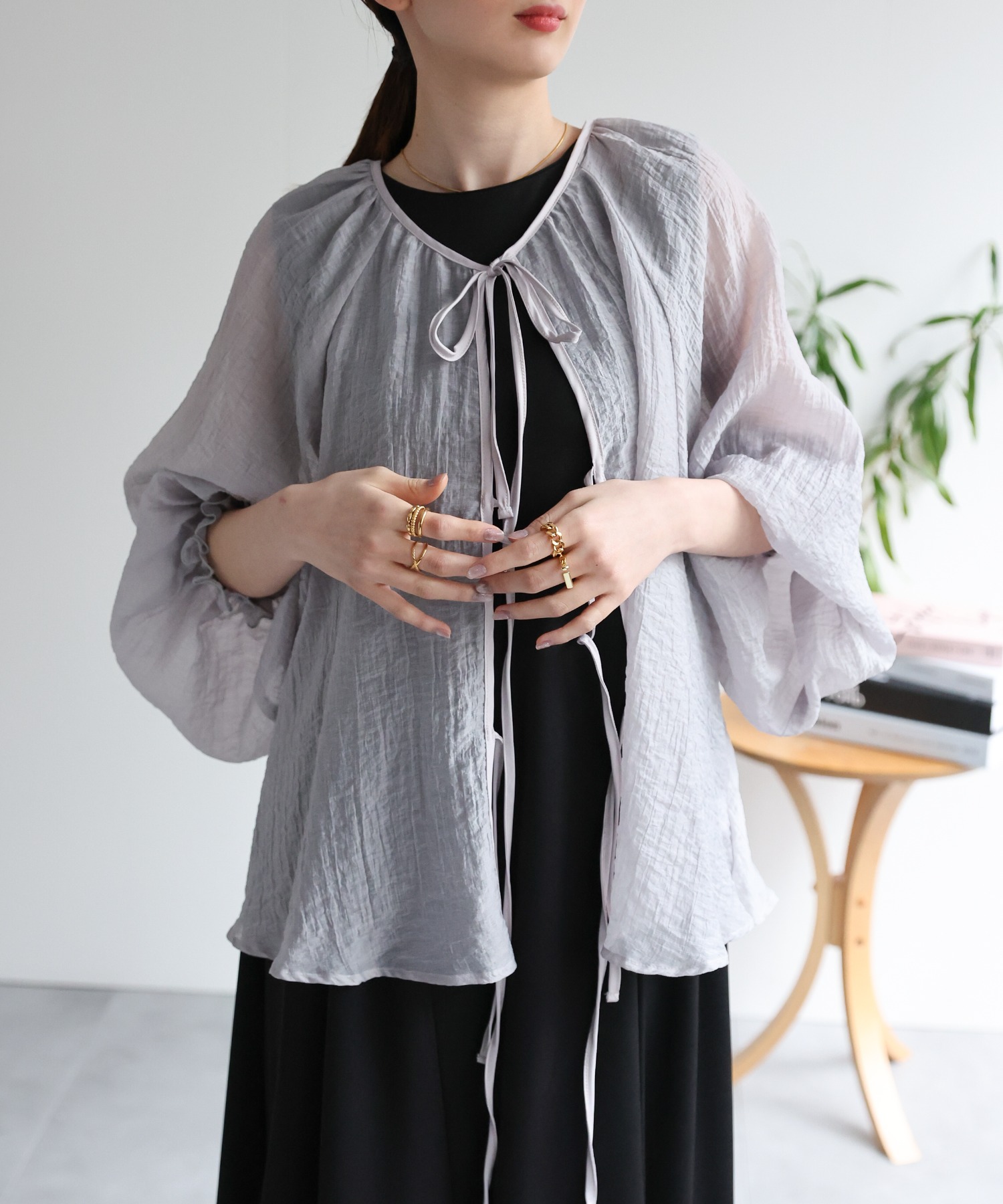 model：162cm 着用サイズ：F