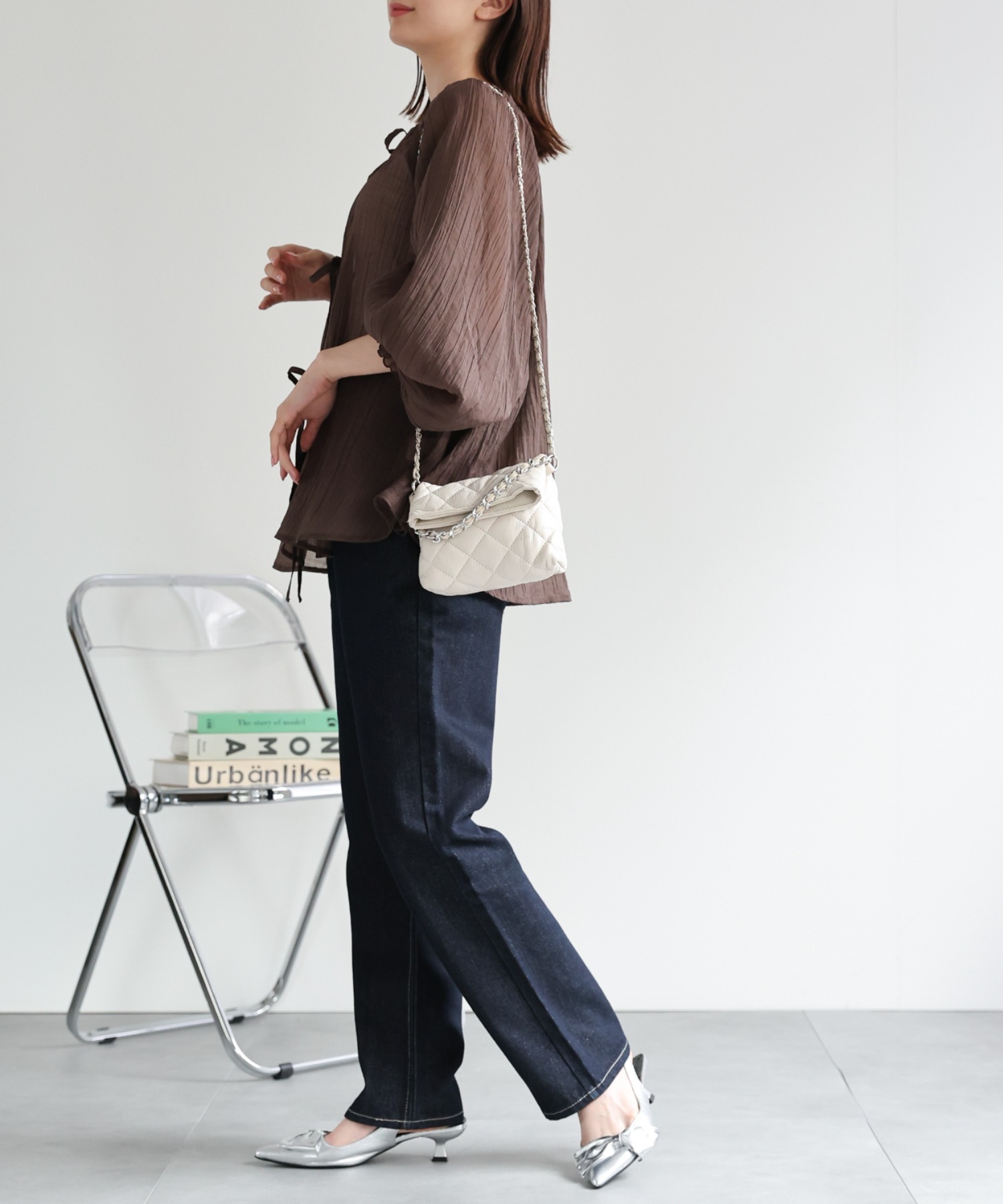 model：162cm 着用サイズ：F
