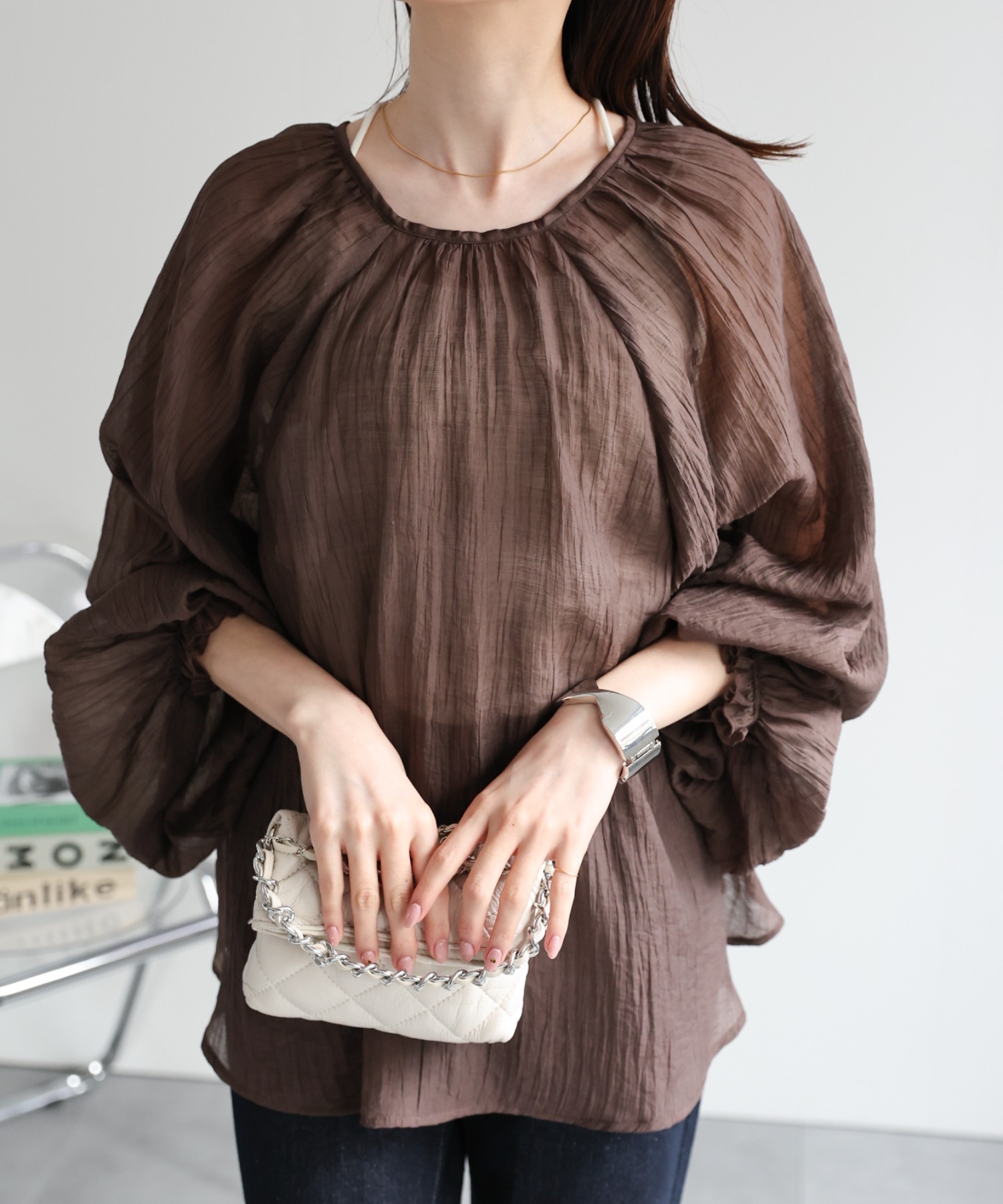 model：162cm 着用サイズ：F