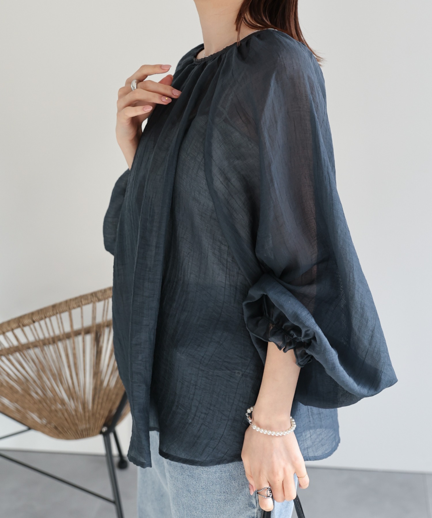 model：162cm 着用サイズ：F