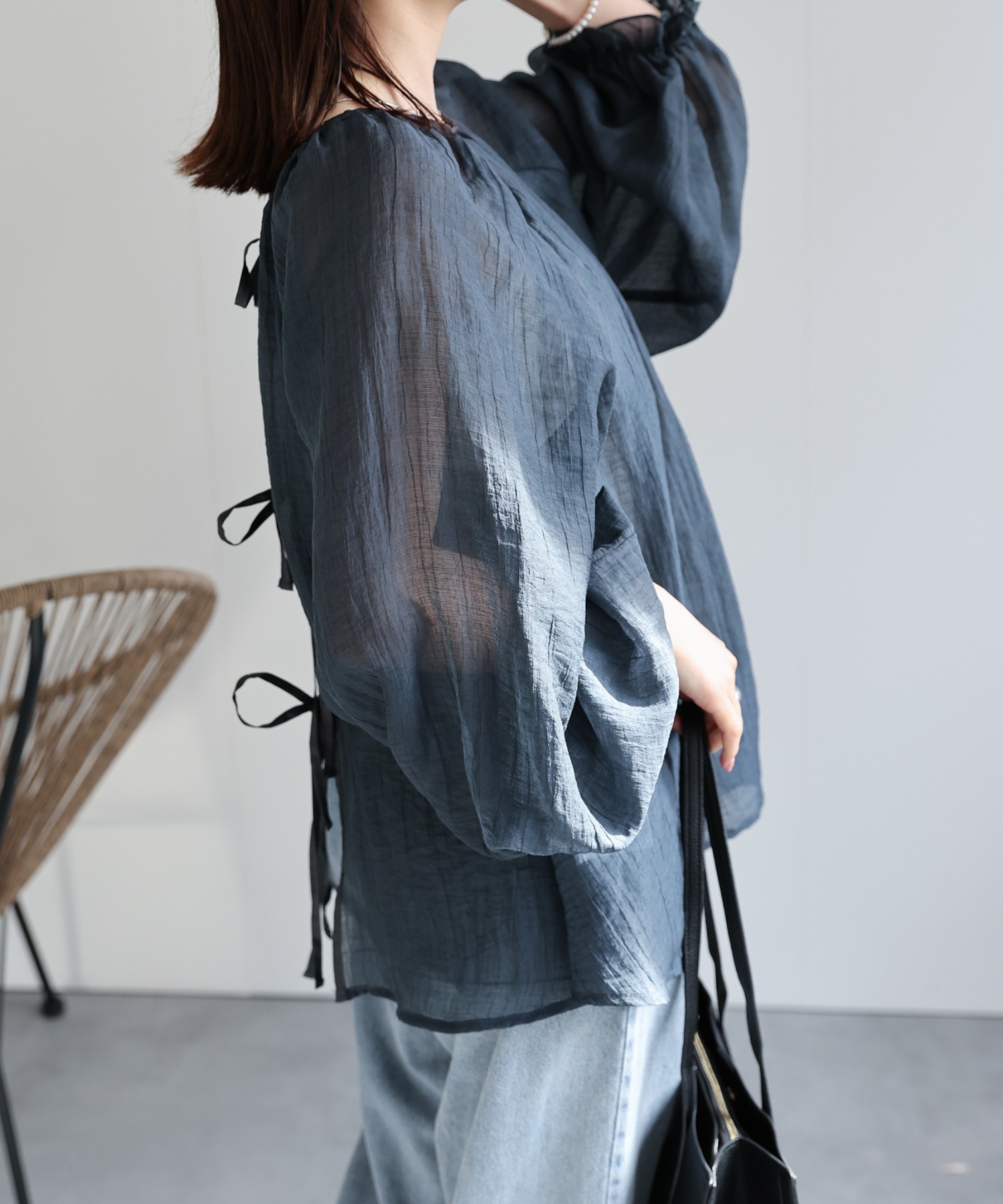 model：162cm 着用サイズ：F