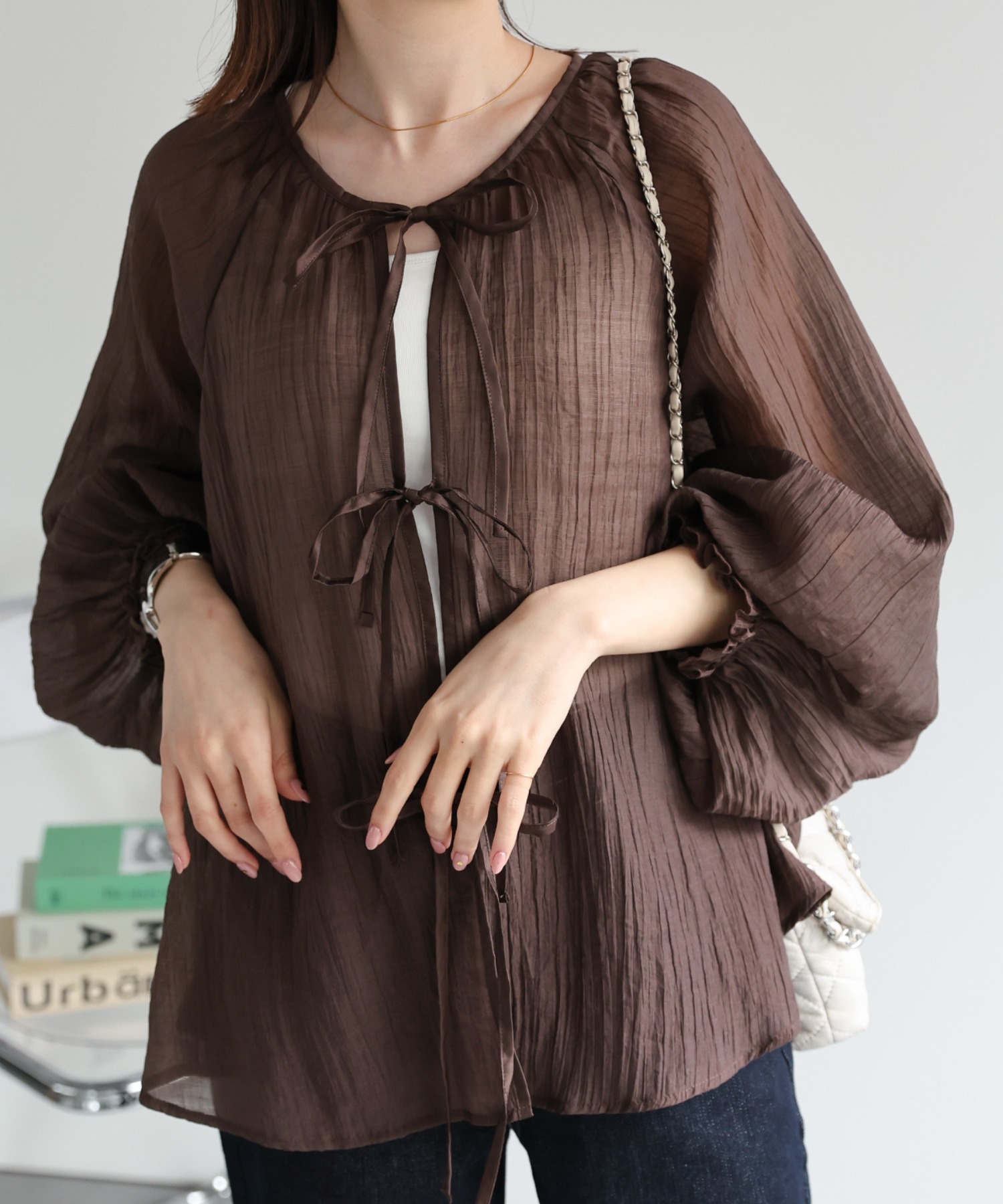 model：162cm 着用サイズ：F