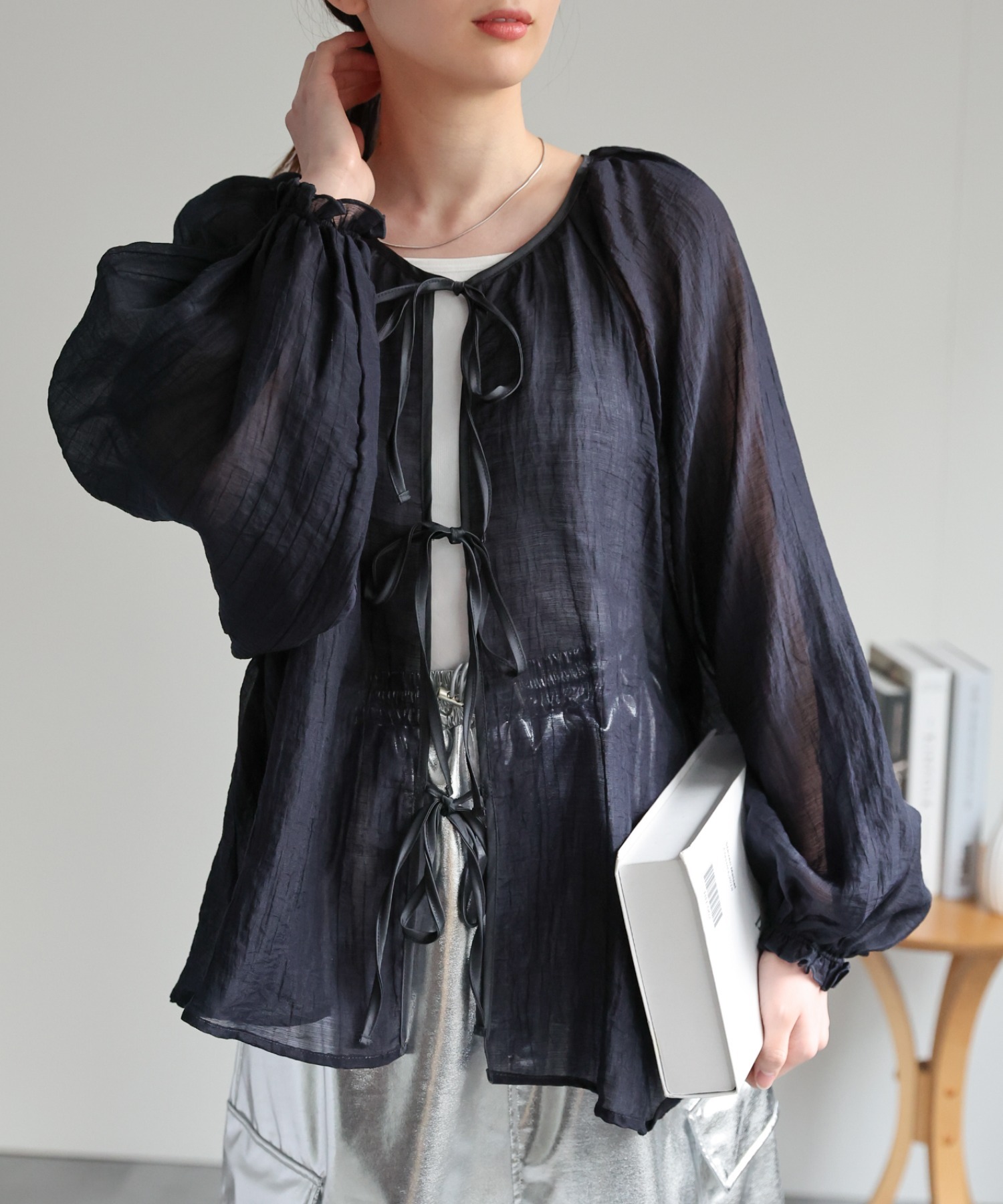 model：162cm 着用サイズ：F