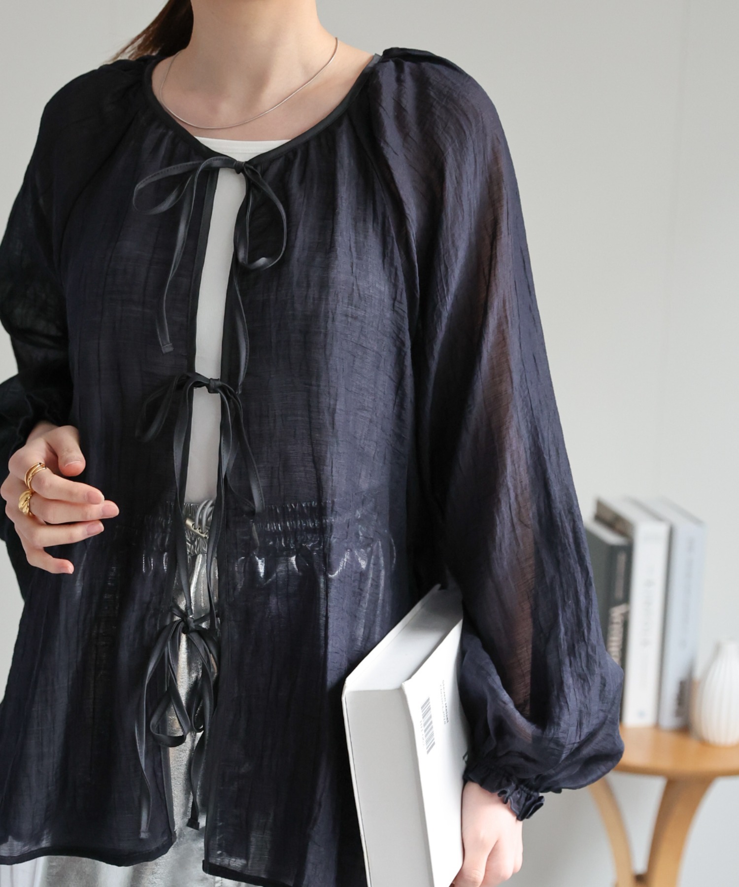 model：162cm 着用サイズ：F